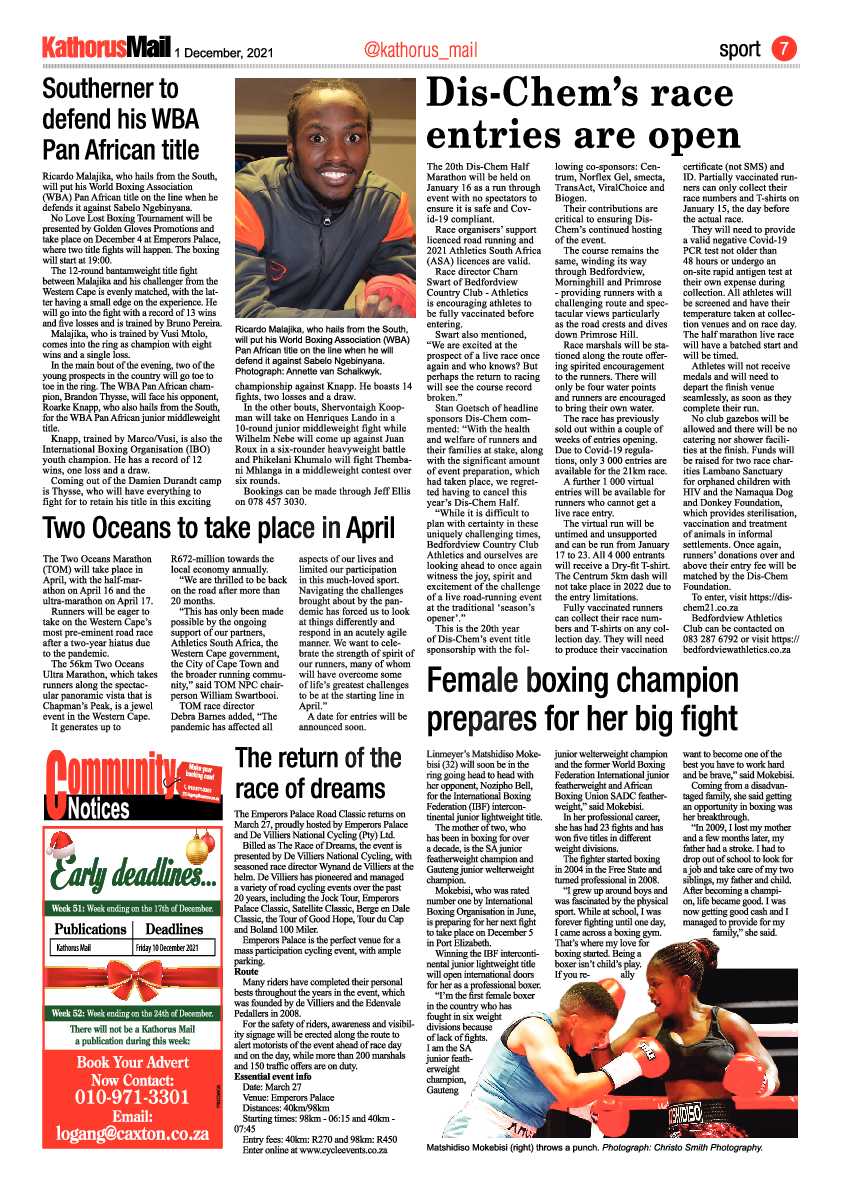 Kathorus Mail 1 December 2021 page 7