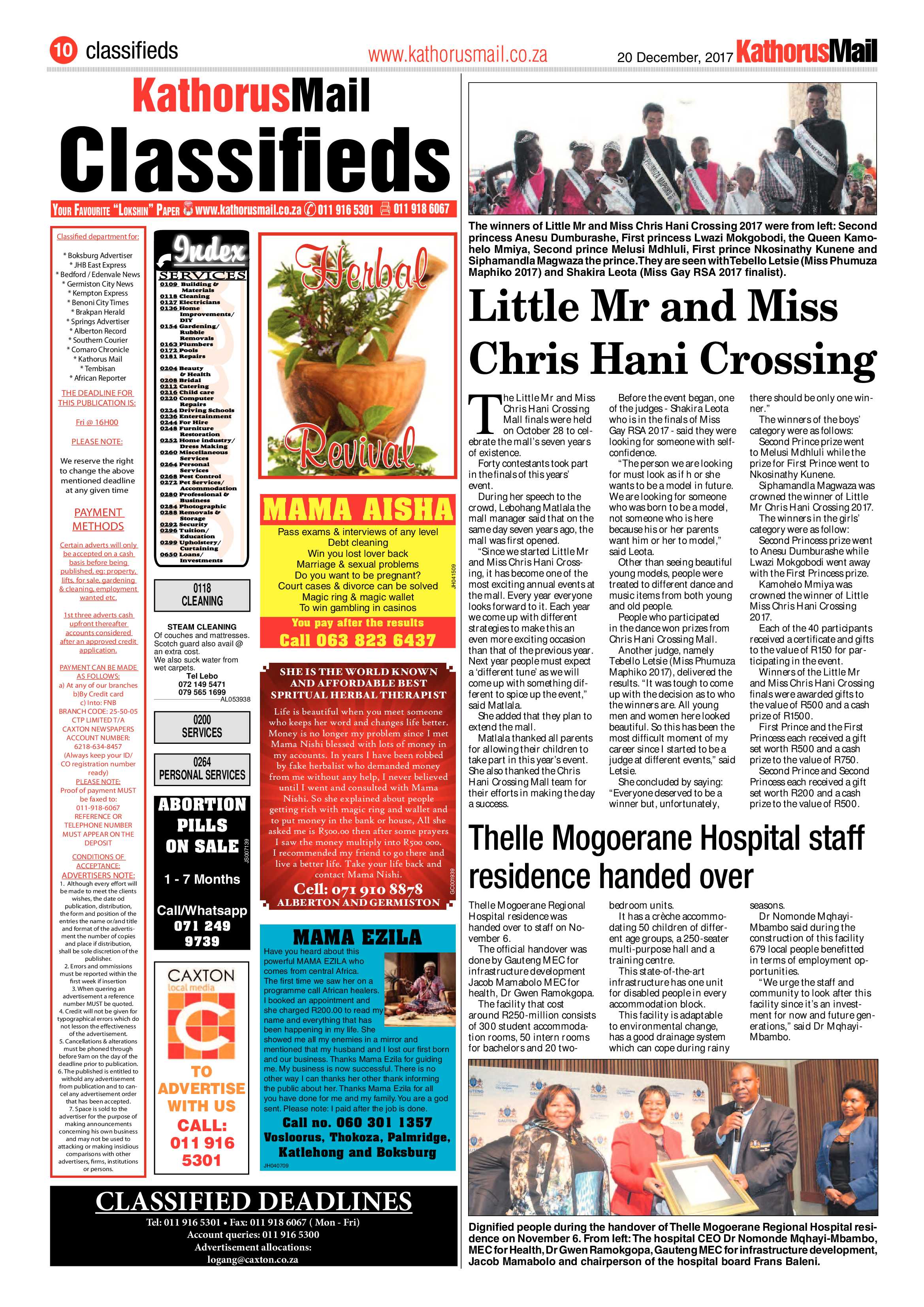 Kathorus Mail 20 December 2017 page 10