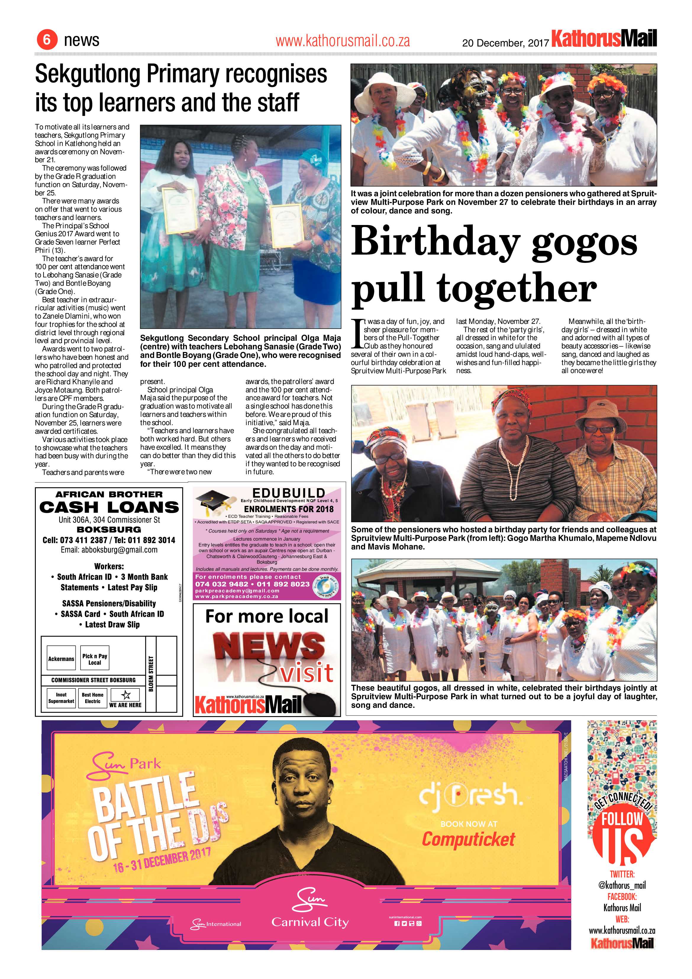Kathorus Mail 20 December 2017 page 6