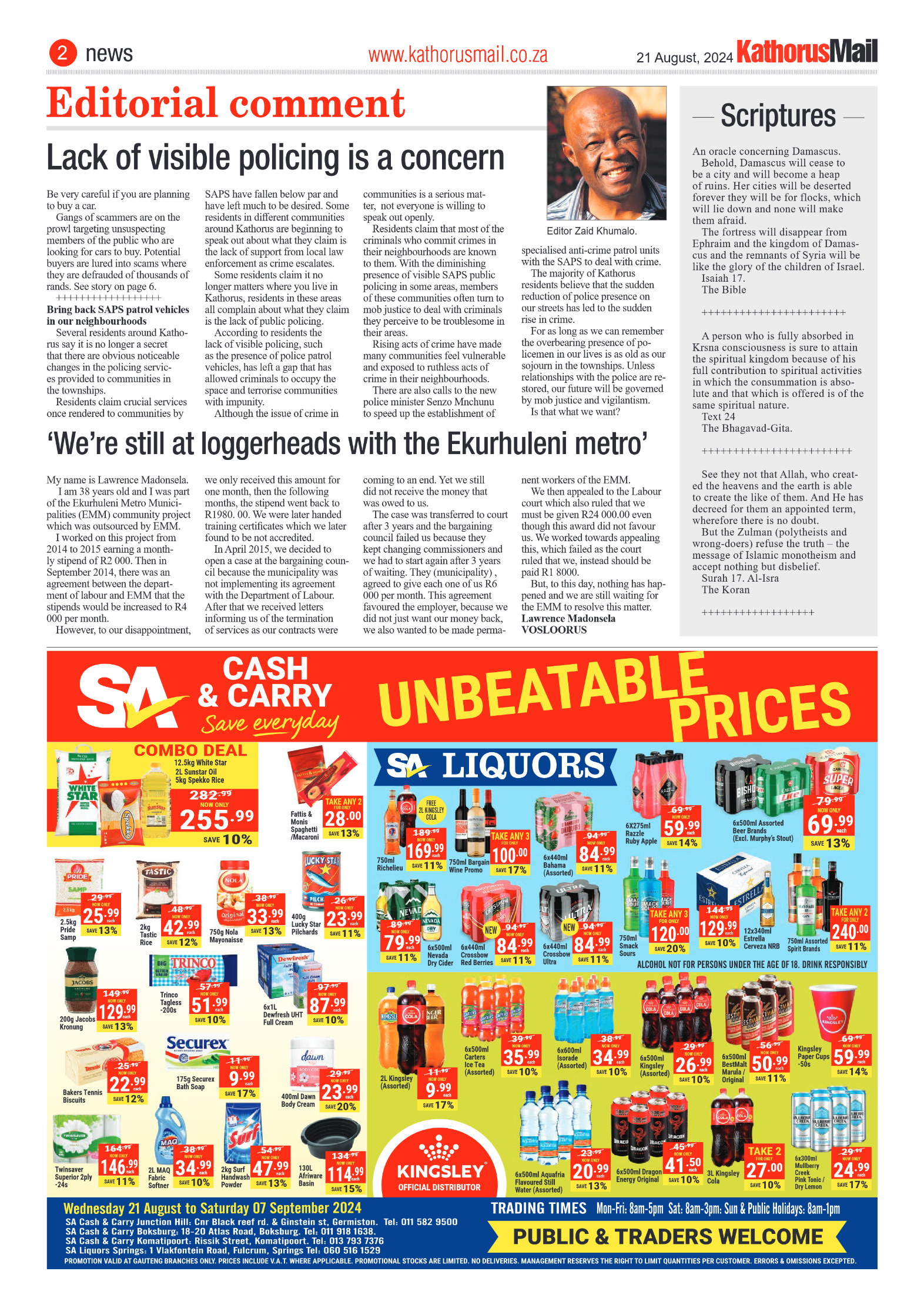 Kathorus Mail 21 August 2024 page 2