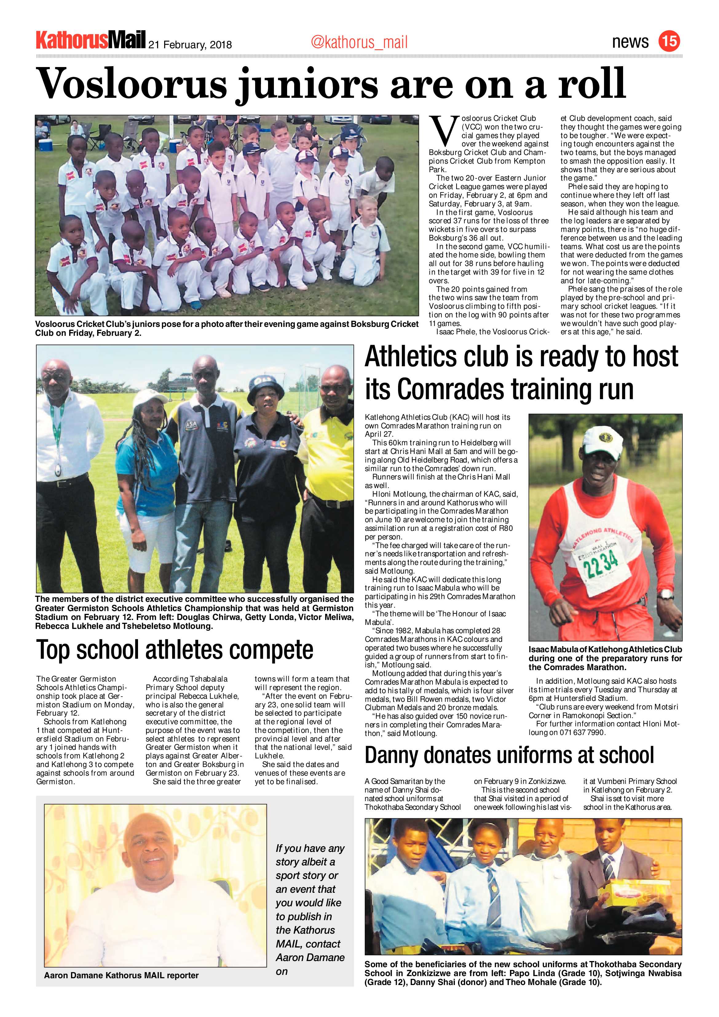 Kathorus Mail 21 February 2018 page 17