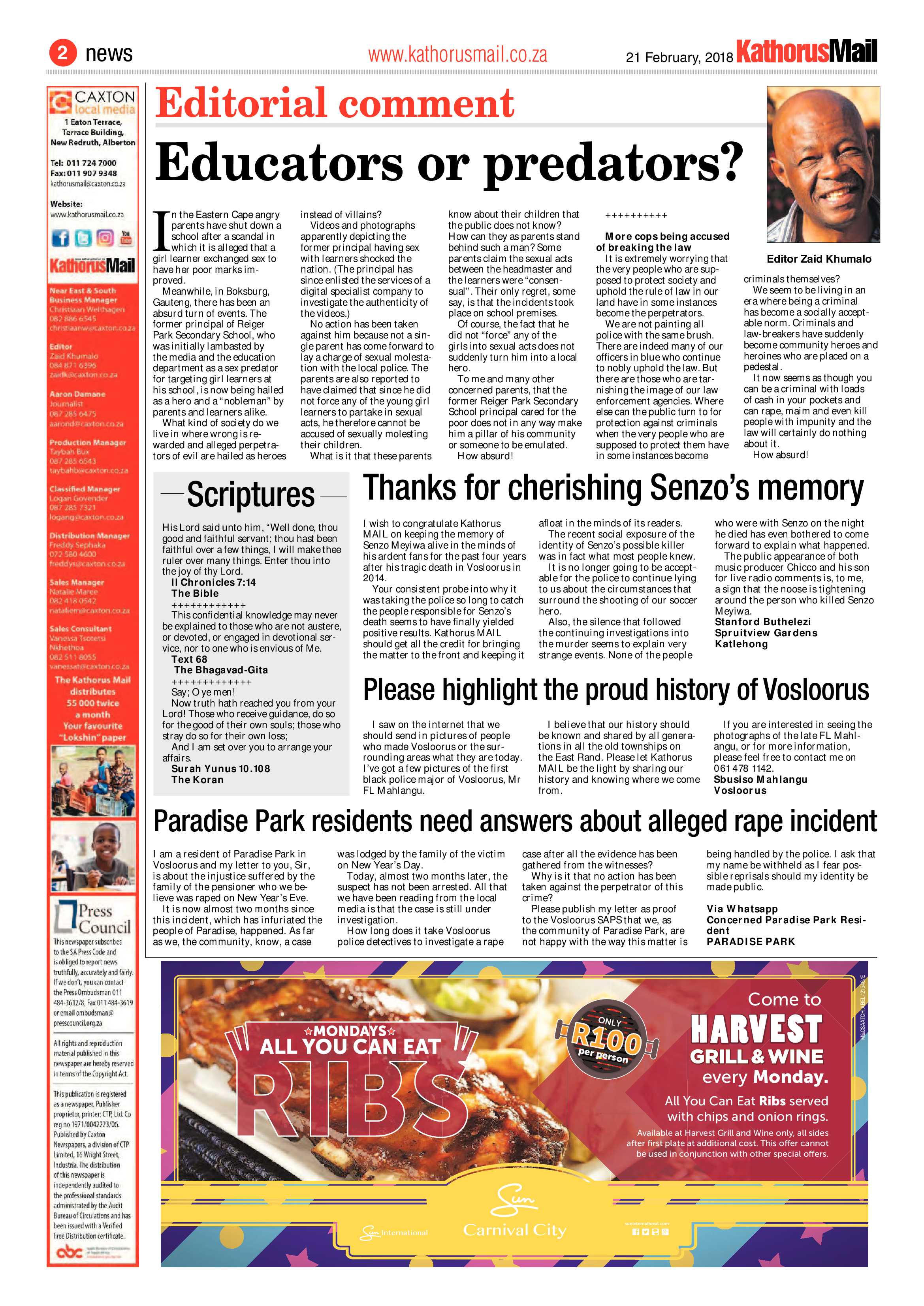 Kathorus Mail 21 February 2018 page 4