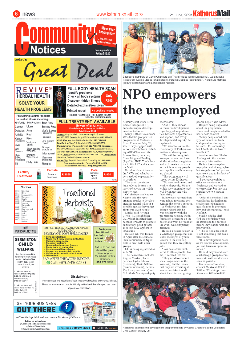 Kathorus Mail 21 June 2023 page 6