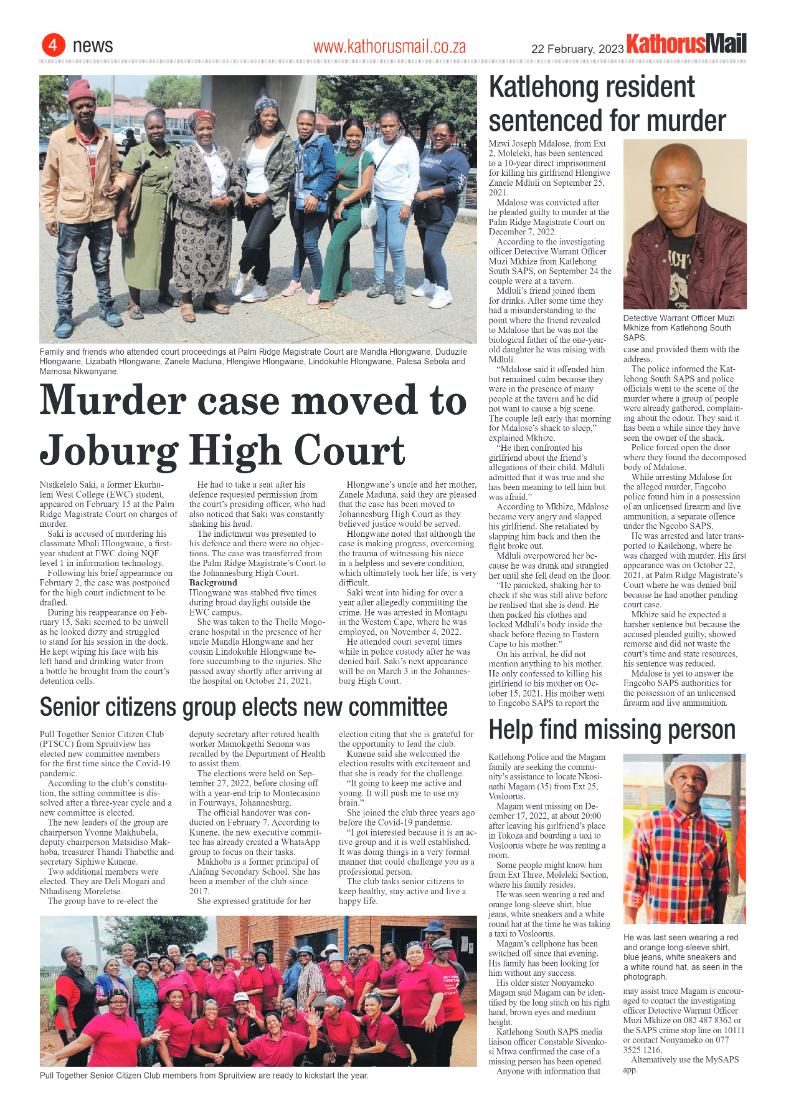 Kathorus Mail 22 February 2023 page 4