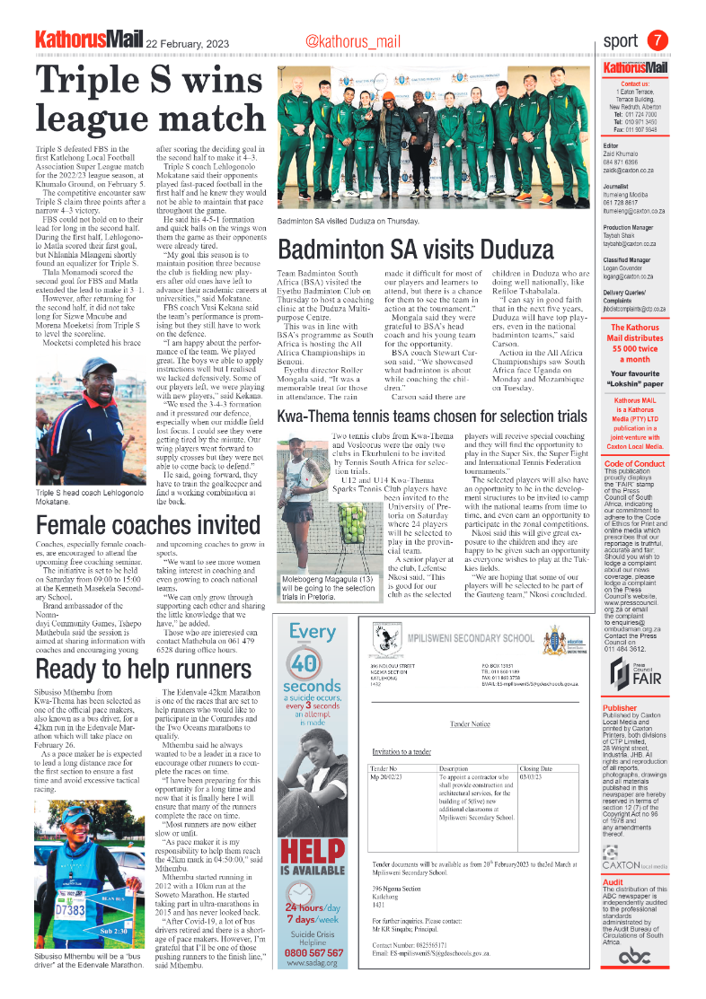 Kathorus Mail 22 February 2023 page 7