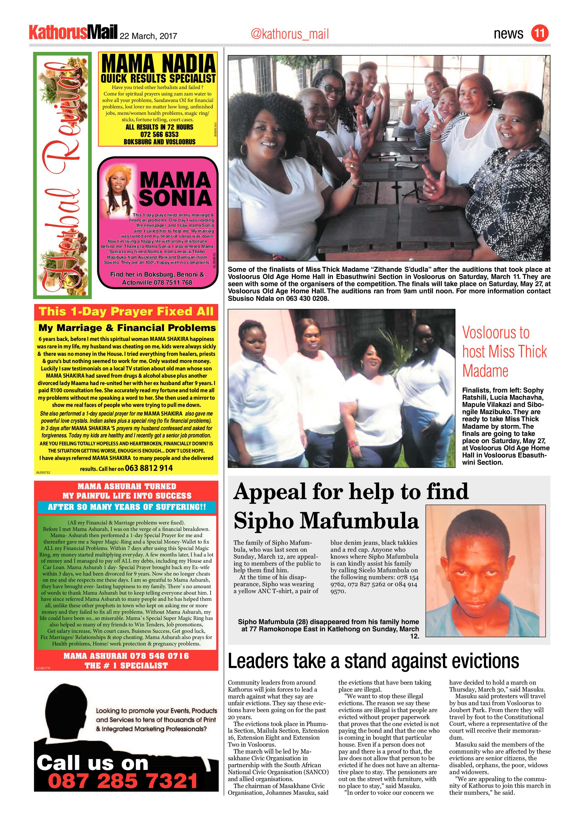 Kathorus Mail 22 March 2017 page 11