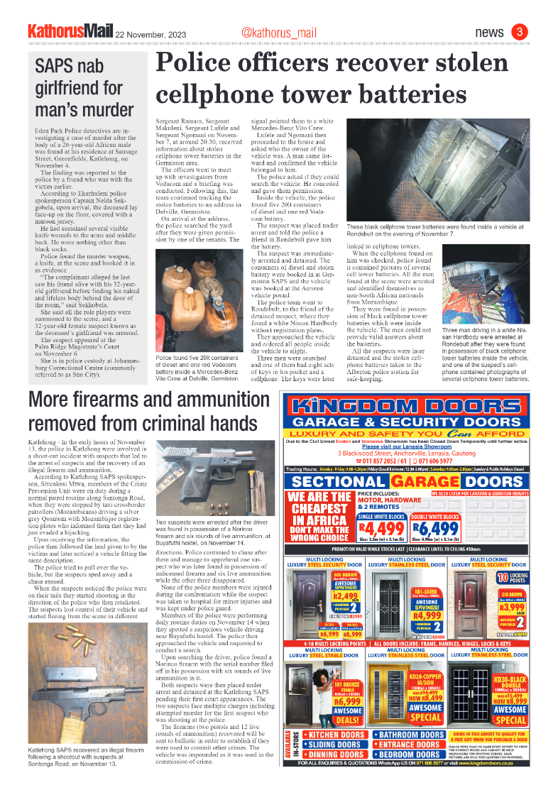 Kathorus Mail 22 November 2023 page 3