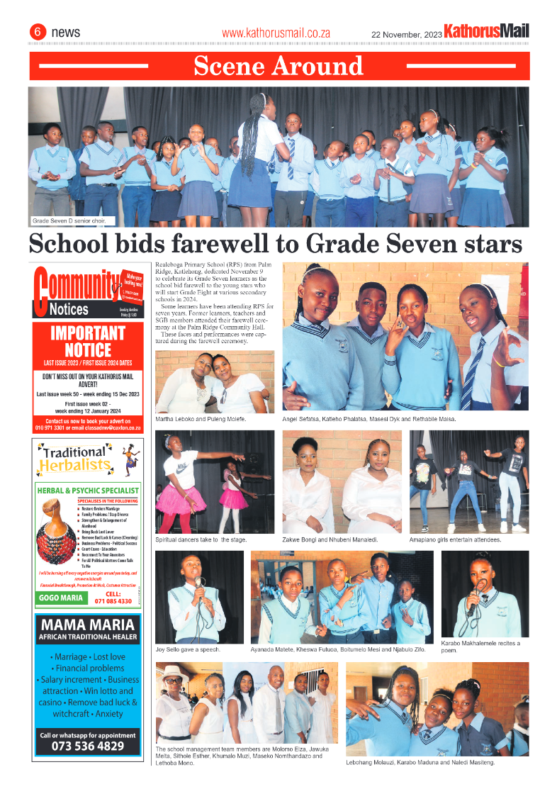 Kathorus Mail 22 November 2023 page 6