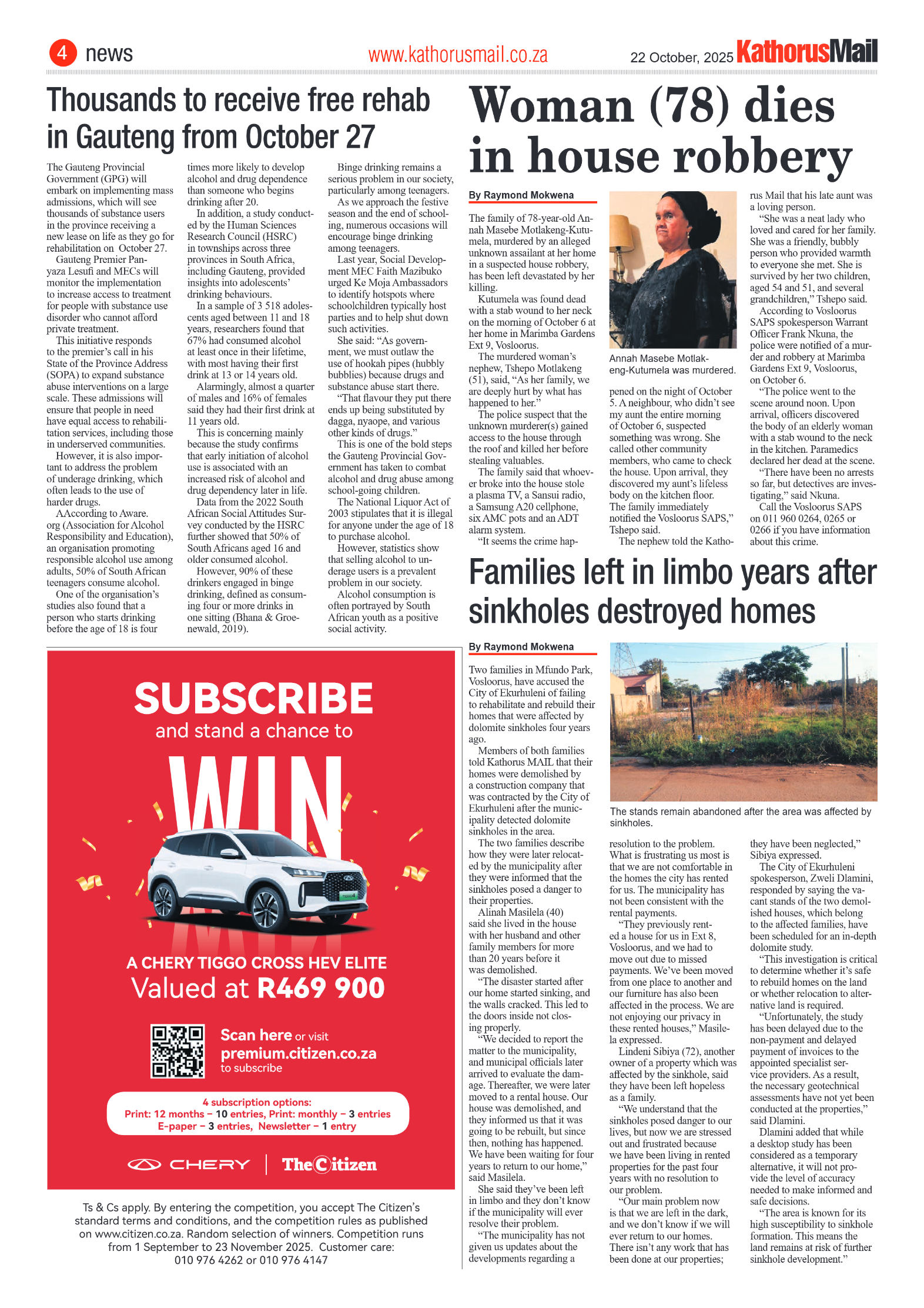 Kathorus Mail 22 October 2025 page 4