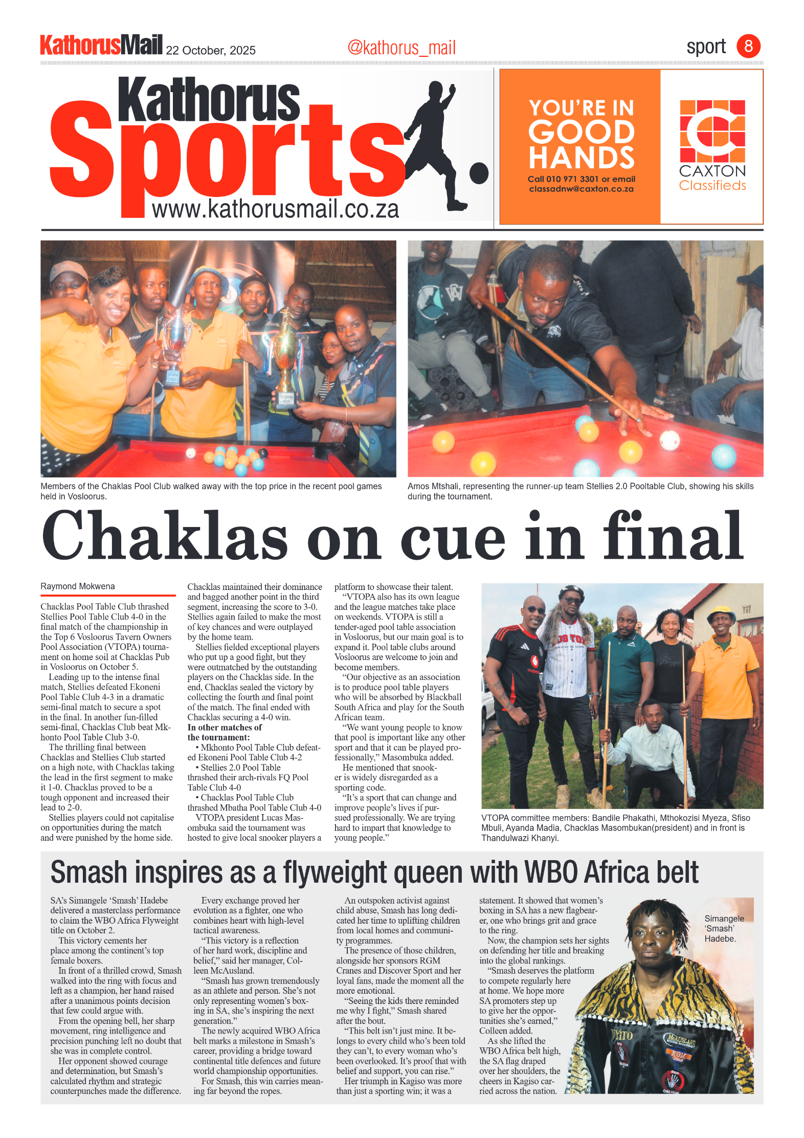 Kathorus Mail 22 October 2025 page 8