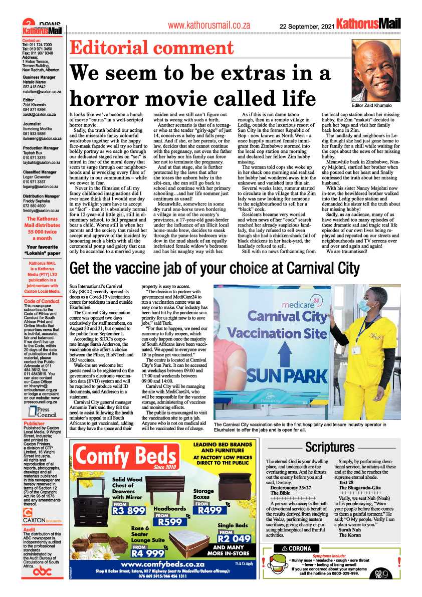 Kathorus Mail 22 September 2021 page 2
