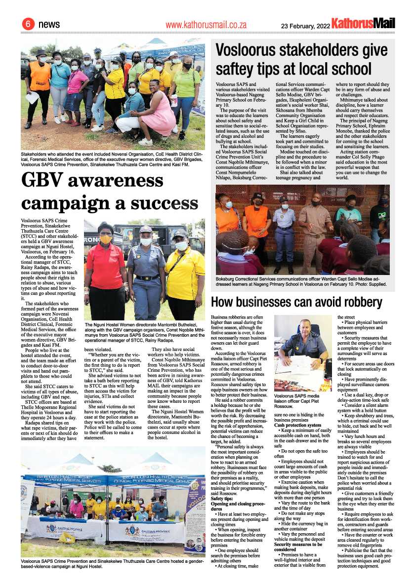 Kathorus Mail 23 February 2022 page 6