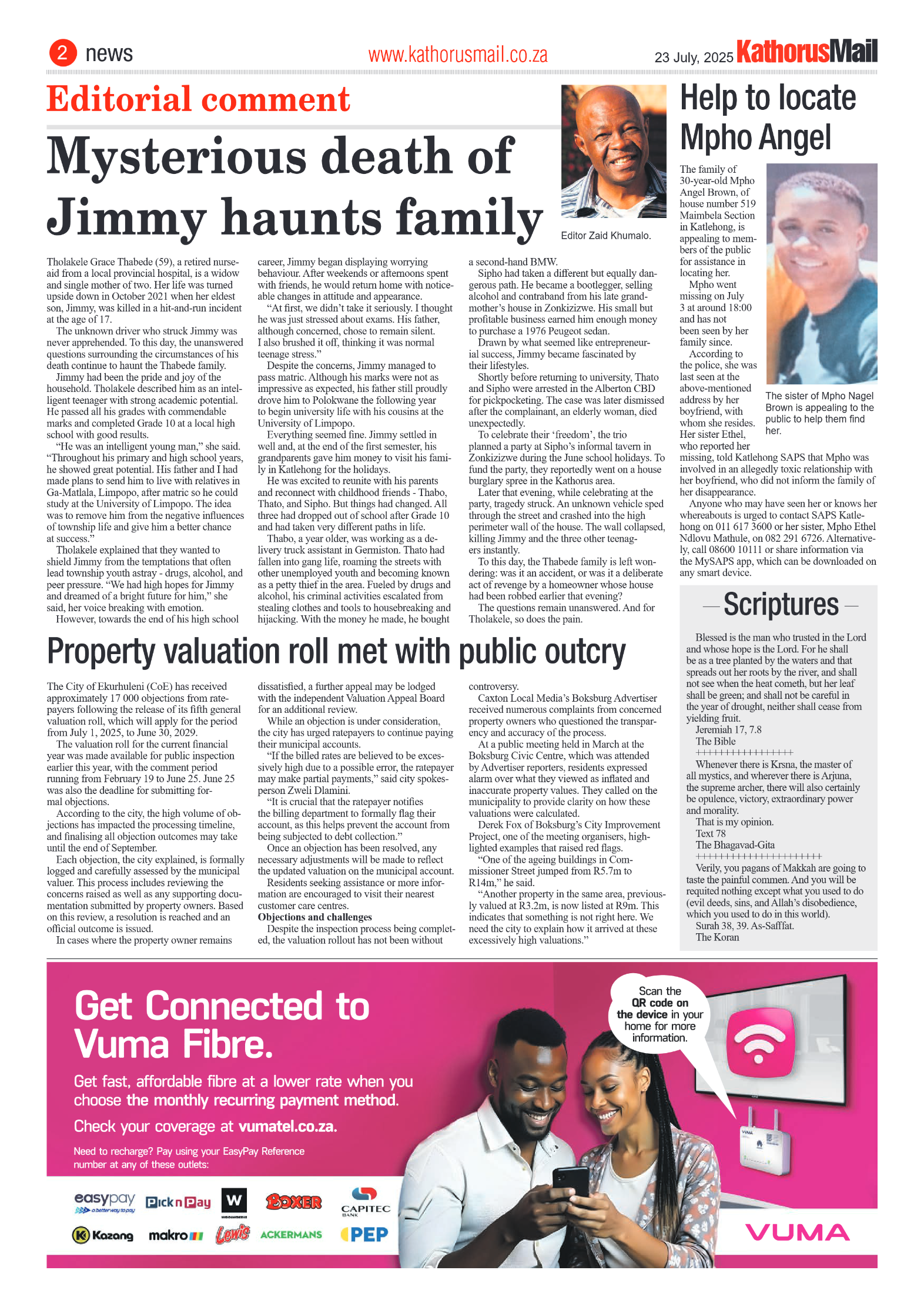 Kathorus Mail 23 July 2025 page 2