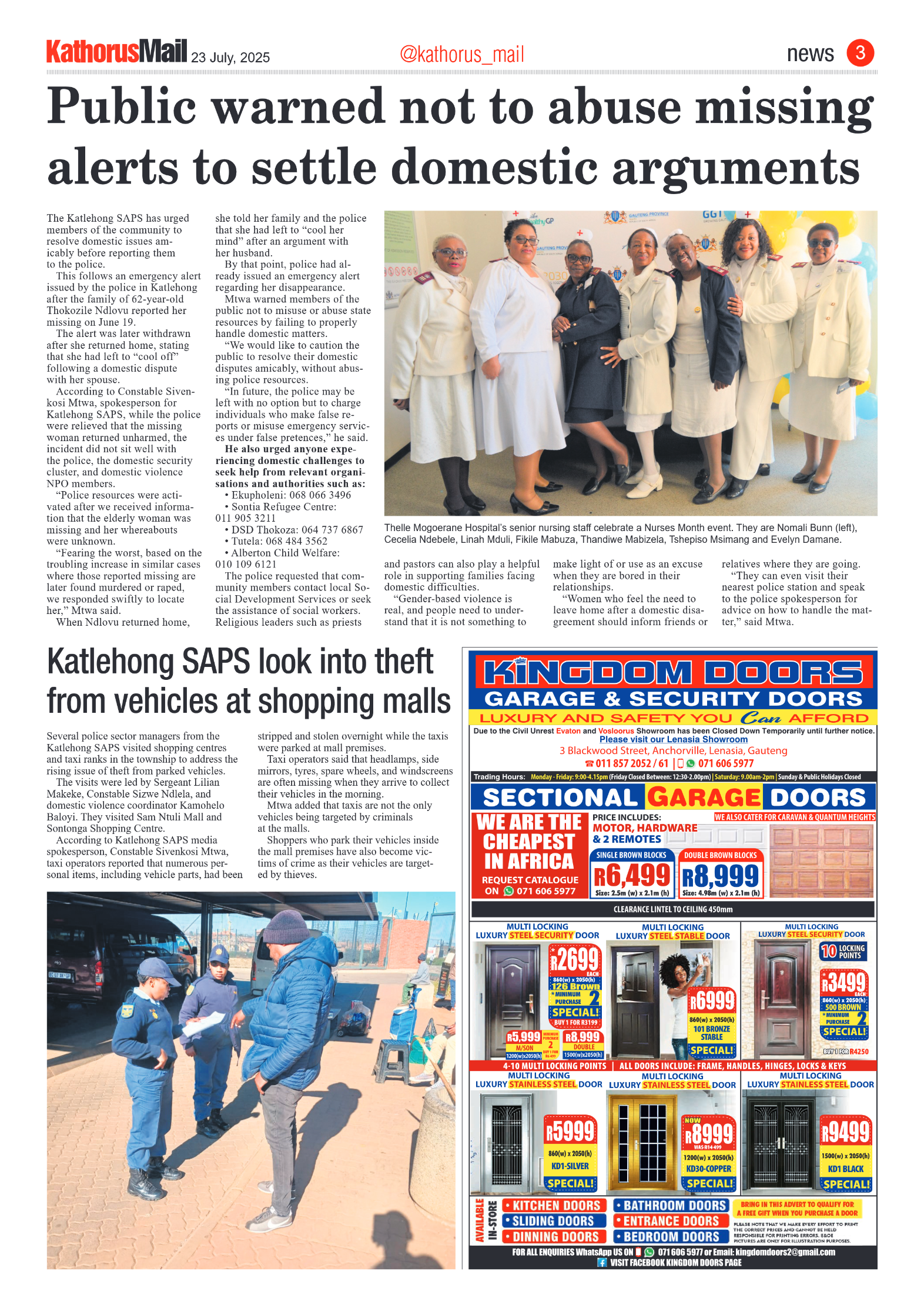 Kathorus Mail 23 July 2025 page 3
