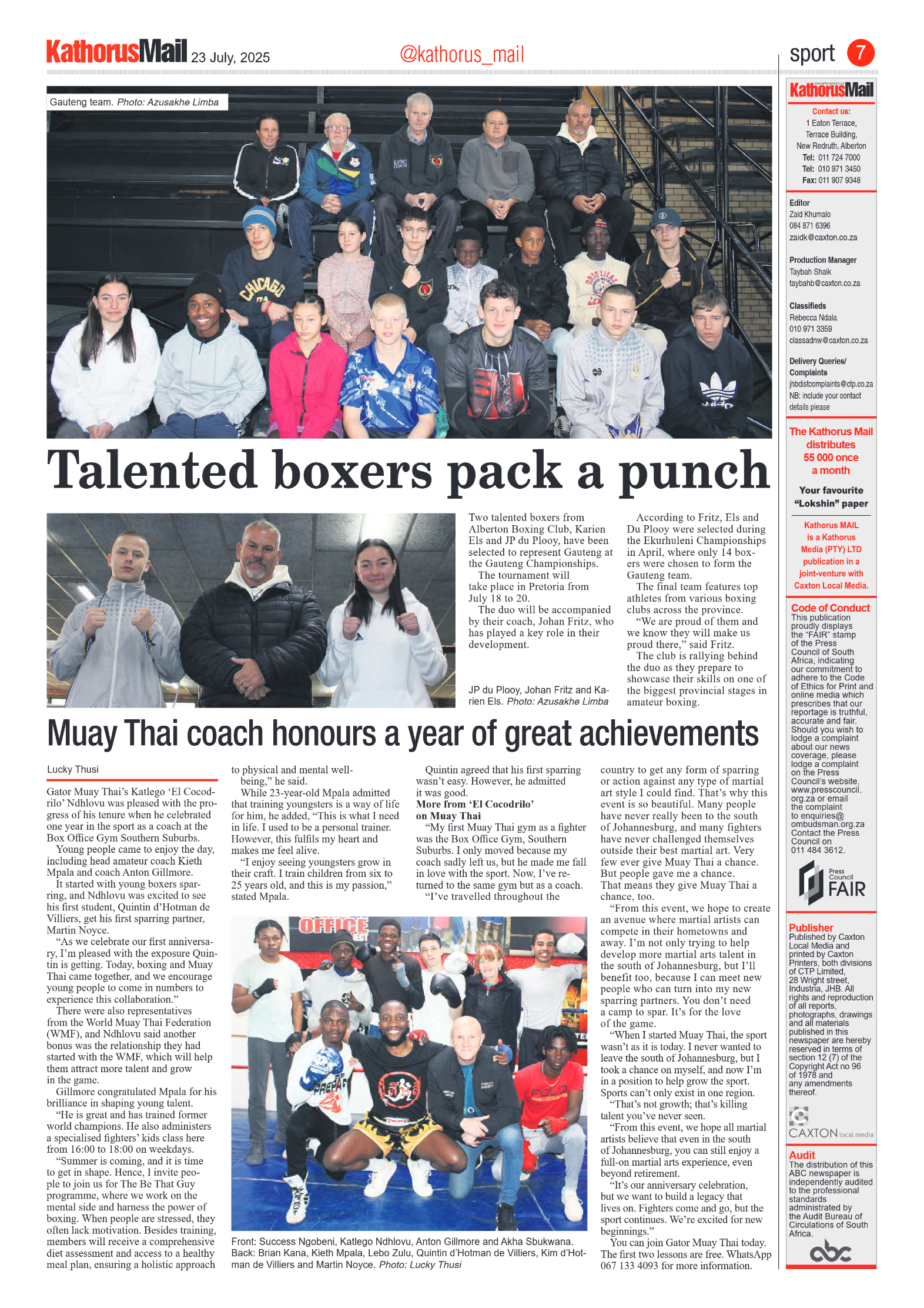 Kathorus Mail 23 July 2025 page 7