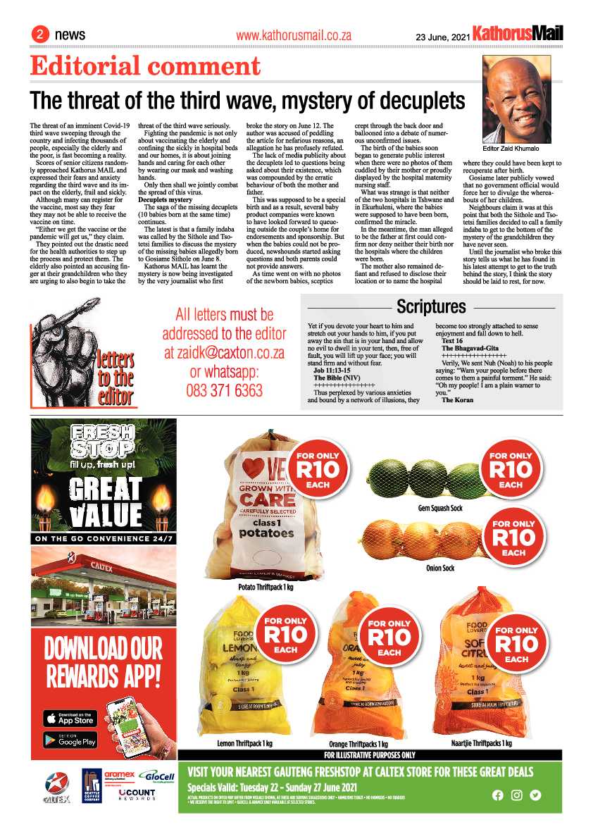 Kathorus Mail 23 June 2021 page 2
