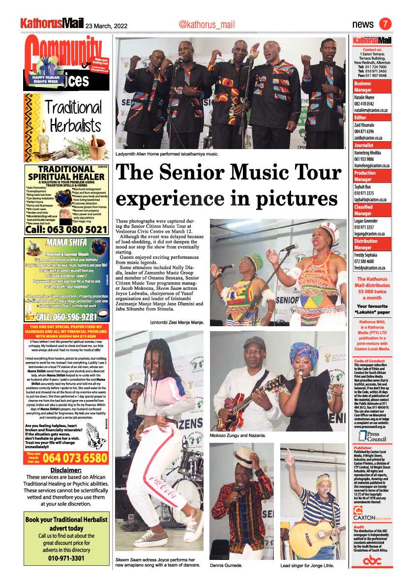 Kathorus Mail 23 March 2022 page 7