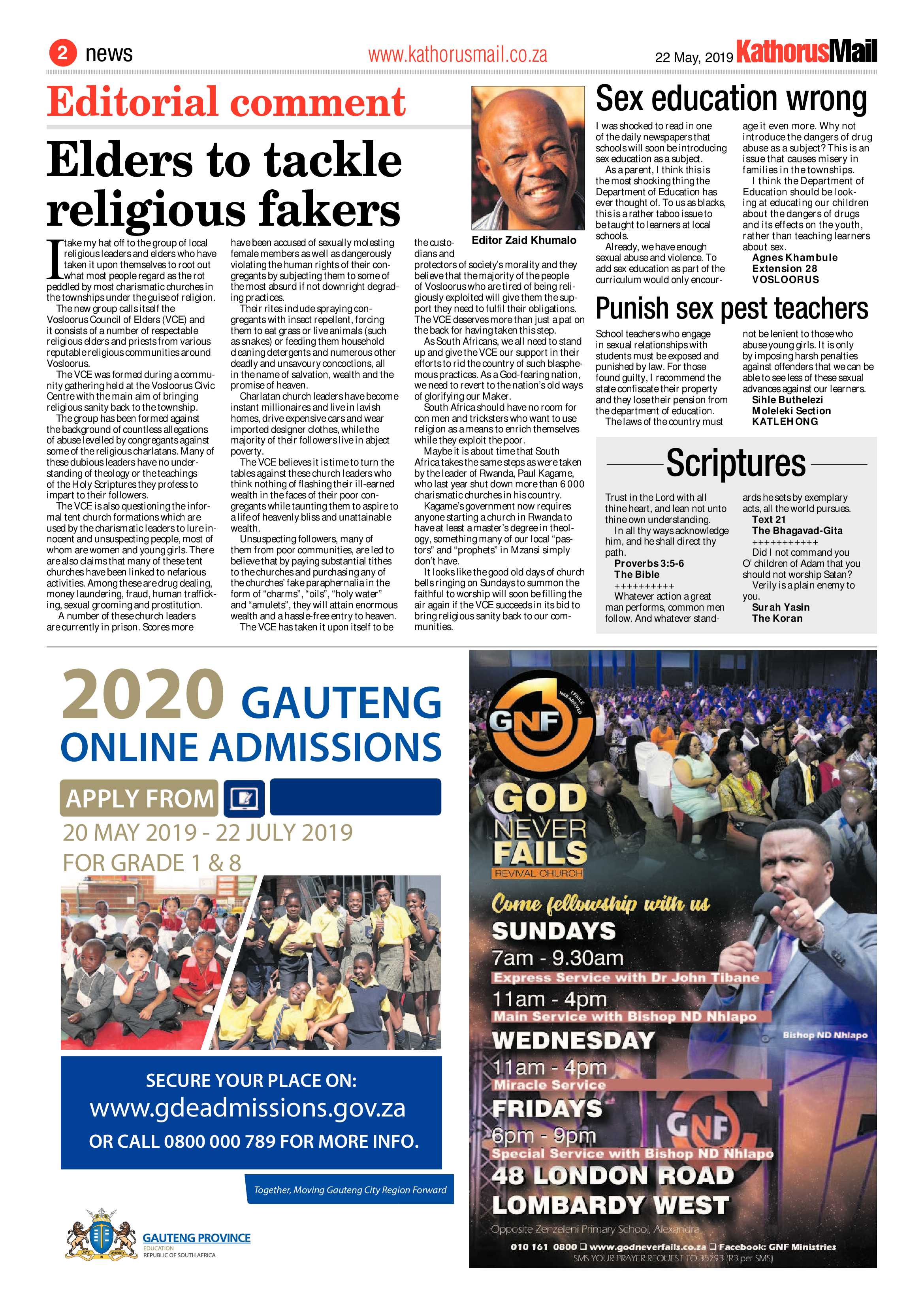 Kathorus Mail 22 May 2019 page 2