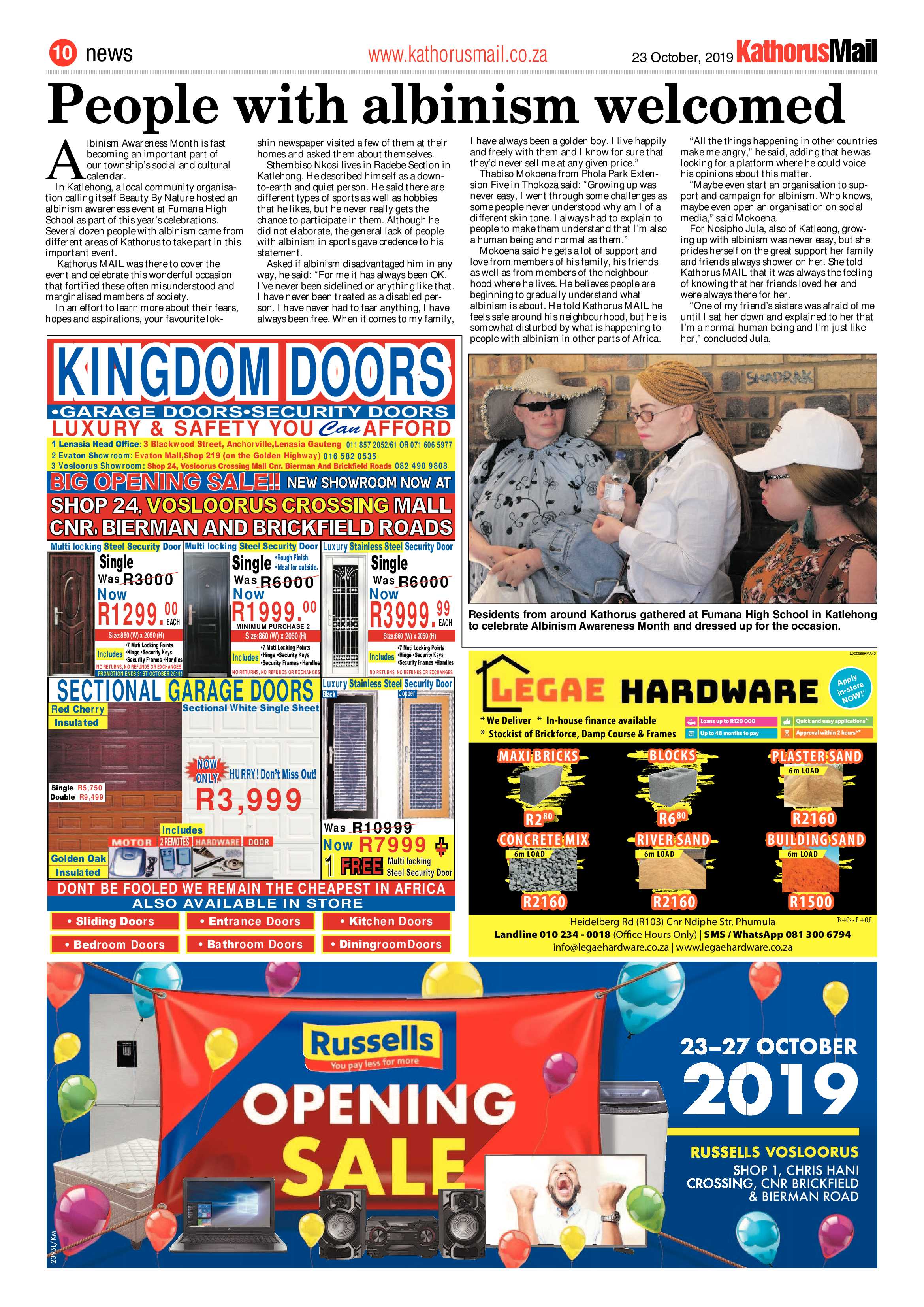 Kathorus Mail 23 October 2019 page 10