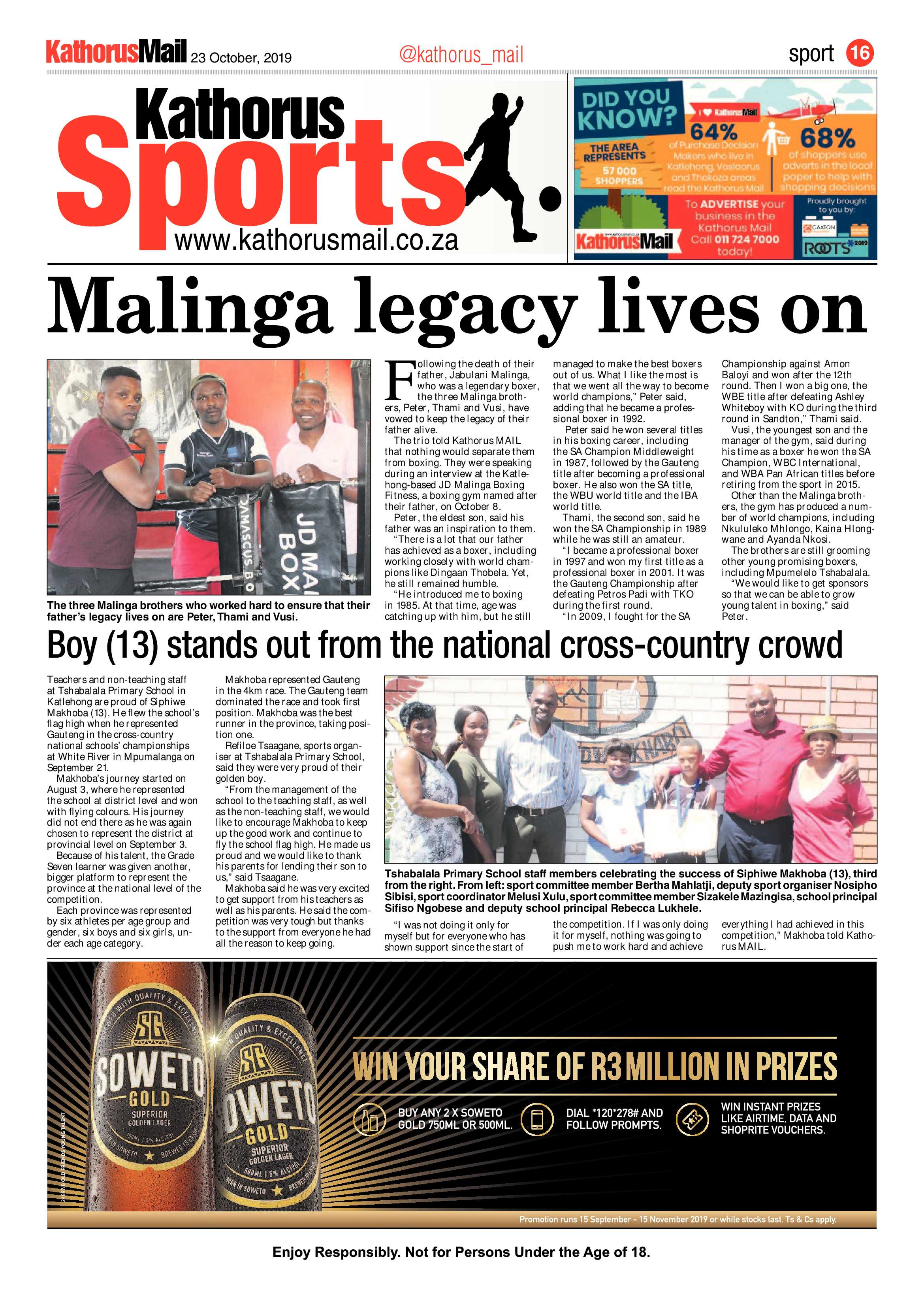 Kathorus Mail 23 October 2019 page 16