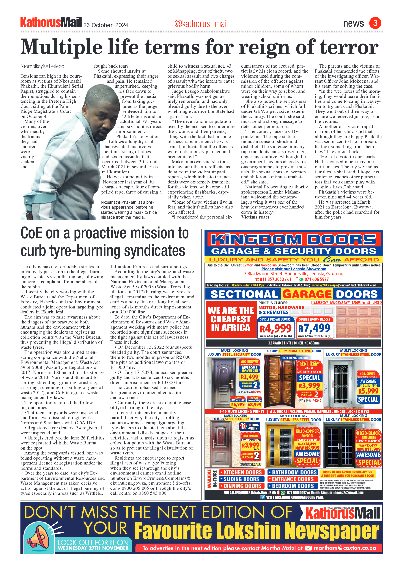 Kathorus Mail 23 October 2024 page 3