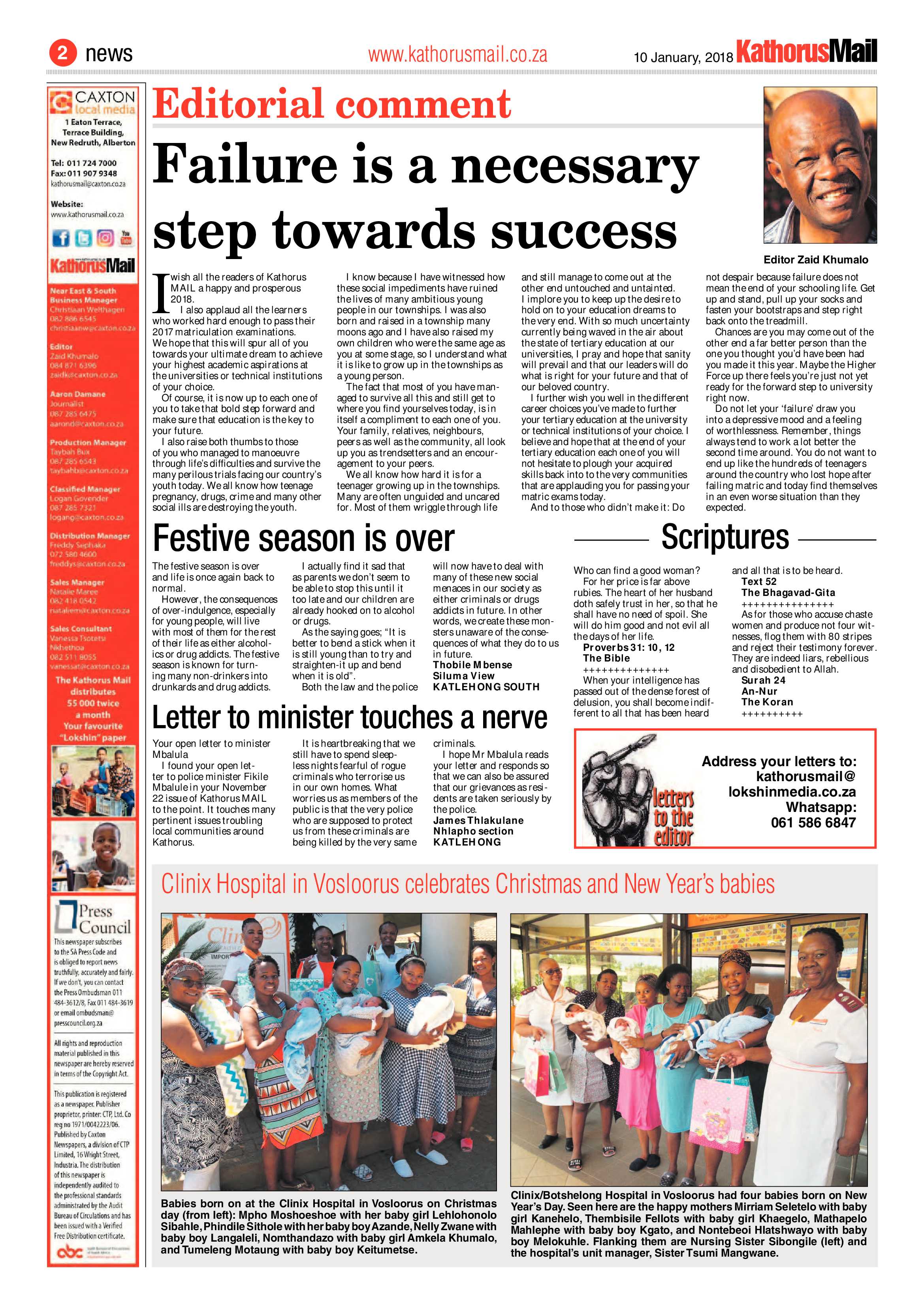 Kathorus Mail 24 January 2018 page 4