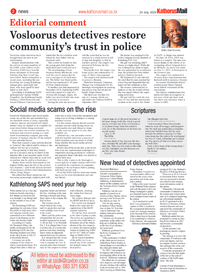 Kathorus Mail 24 July 2024 page 2