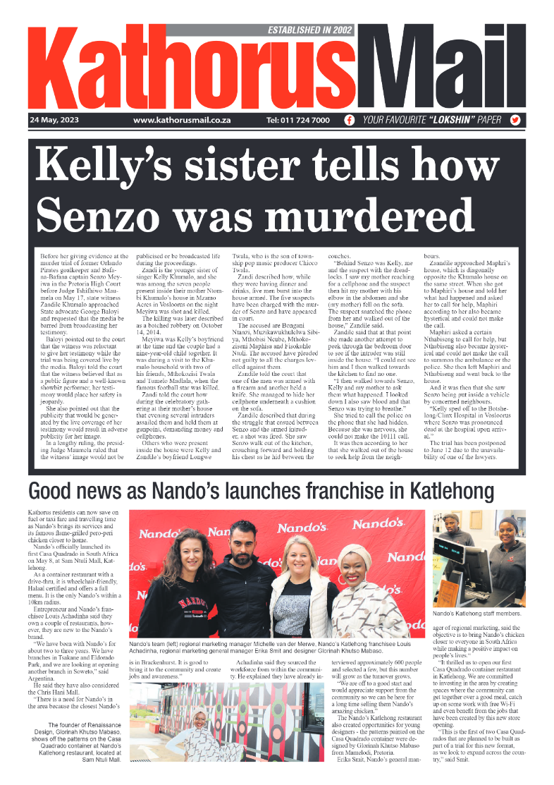 Kathorus Mail 24 May 2023 page 1