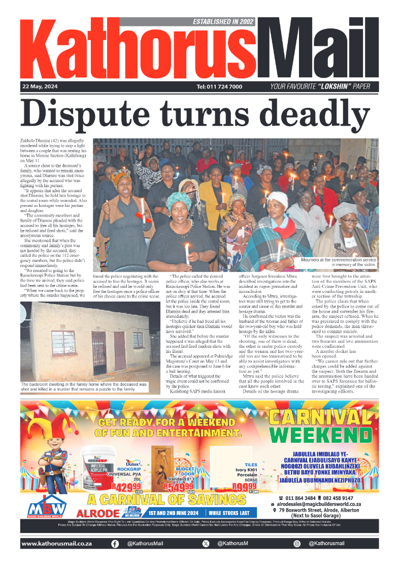 Kathorus Mail 24 May 2024 page 1