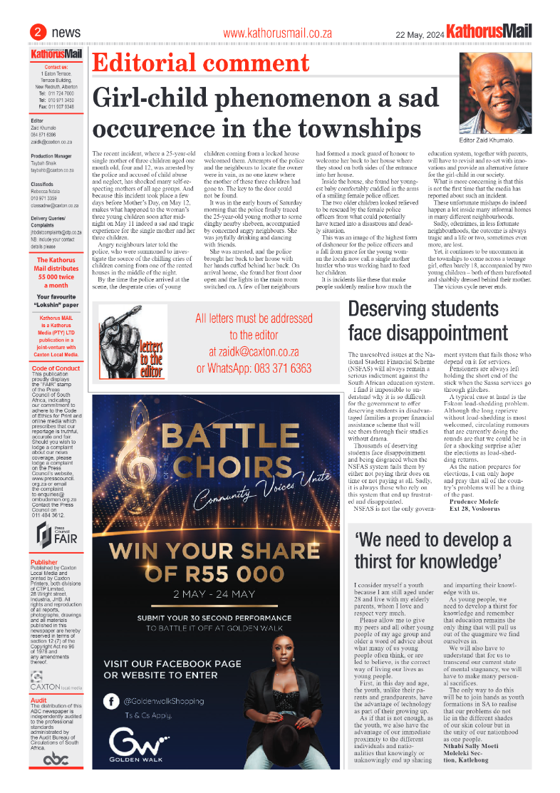 Kathorus Mail 24 May 2024 page 2