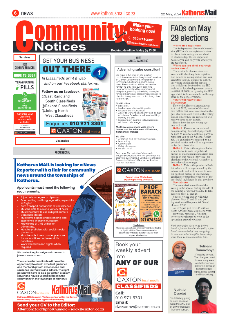 Kathorus Mail 24 May 2024 page 6