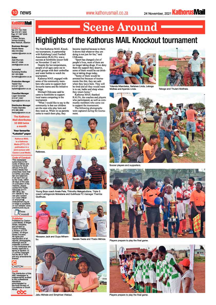 Kathorus Mail 24 November 2021 page 10