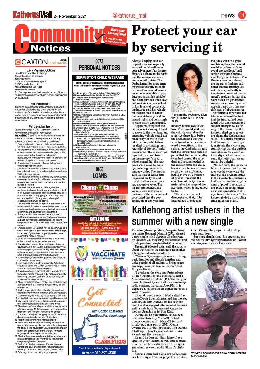 Kathorus Mail 24 November 2021 page 11