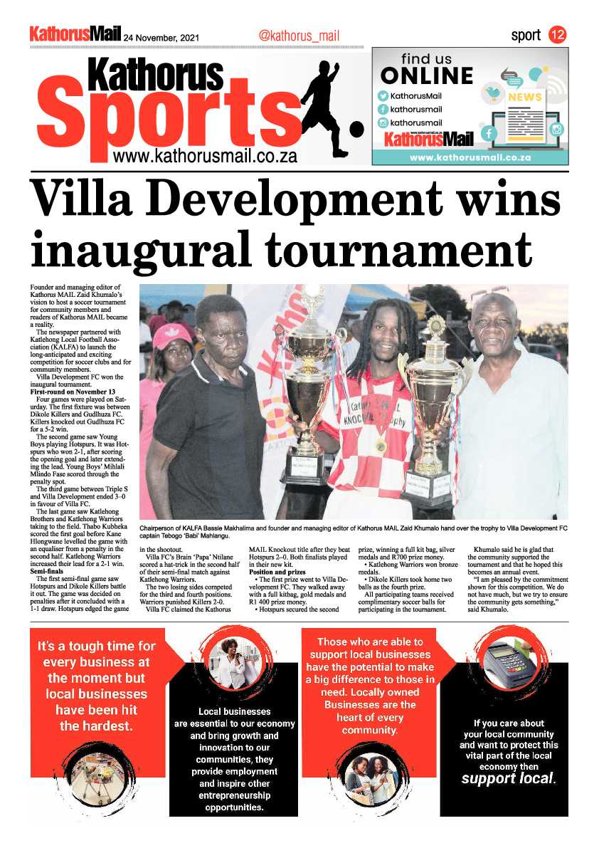 Kathorus Mail 24 November 2021 page 12