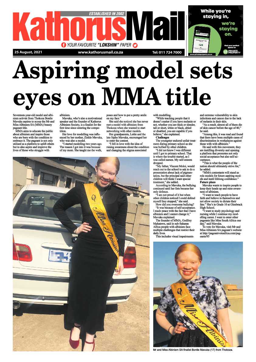 Kathorus Mail 25 August 2021 page 1