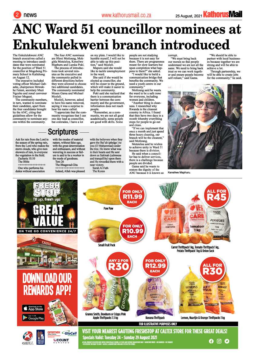 Kathorus Mail 25 August 2021 page 2