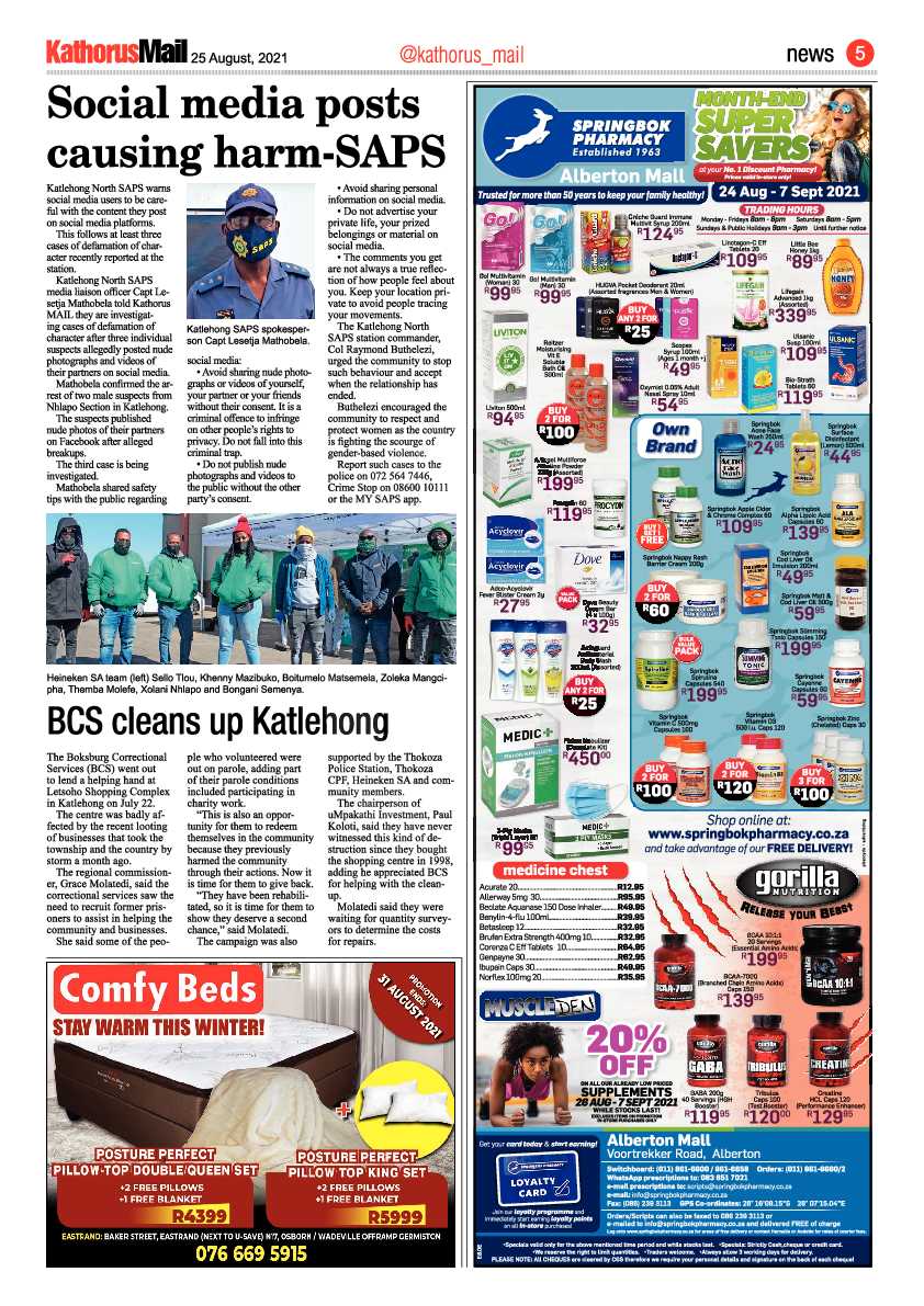 Kathorus Mail 25 August 2021 page 5