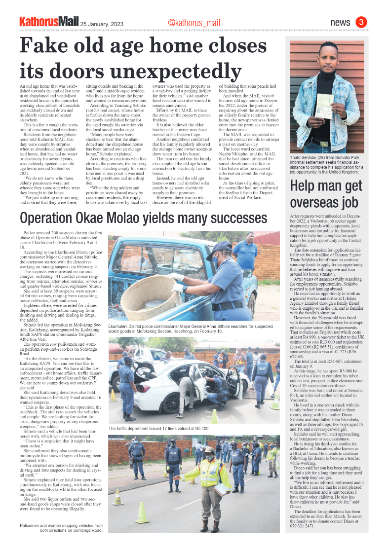 Kathorus Mail 25 January 2023 page 3