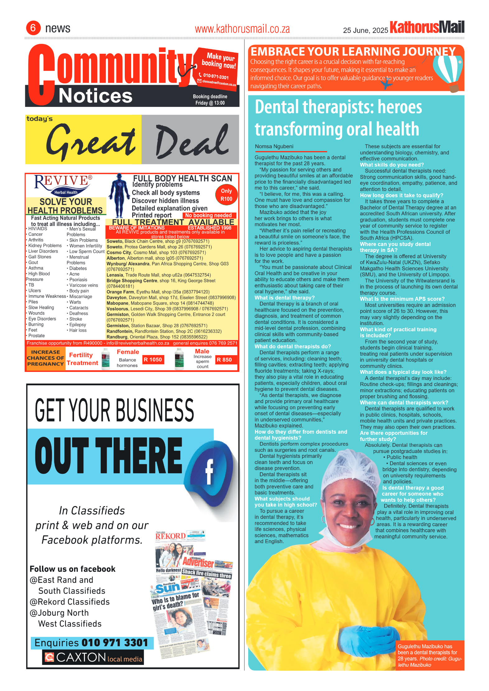 Kathorus Mail 25 June 2025 page 6