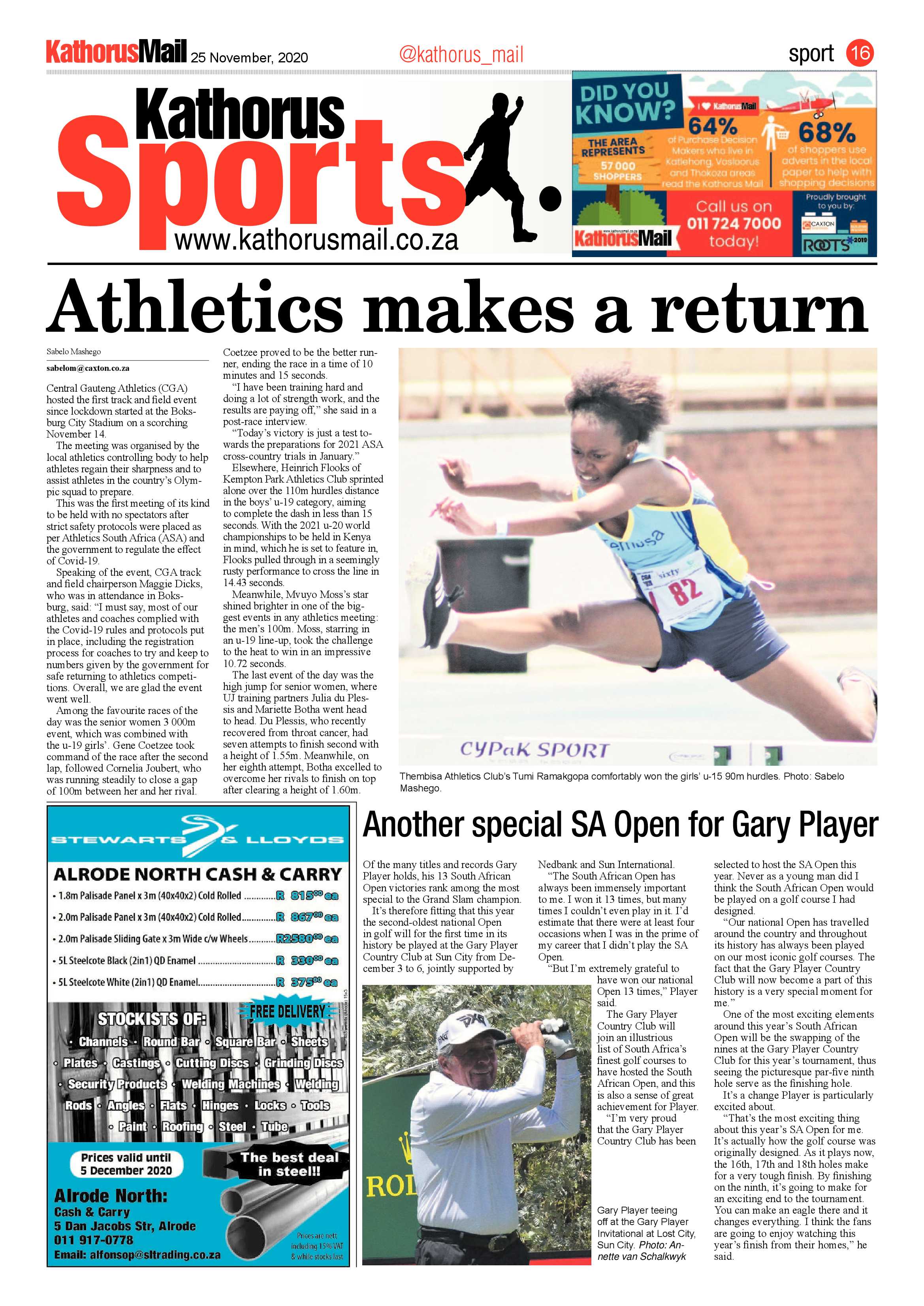 Kathorus Mail 25 November 2020 page 16