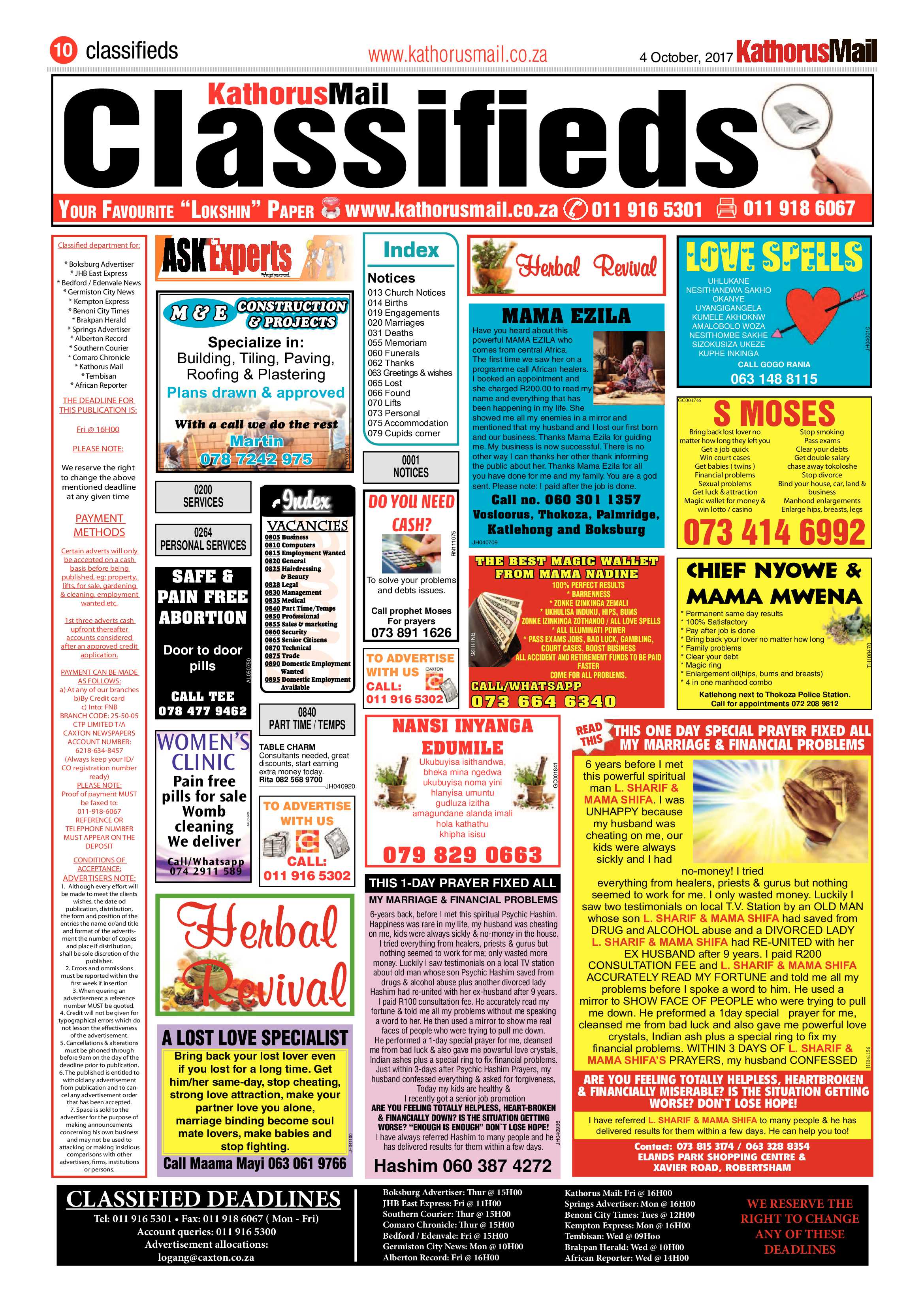 Kathorus Mail 25 October 2017 page 10