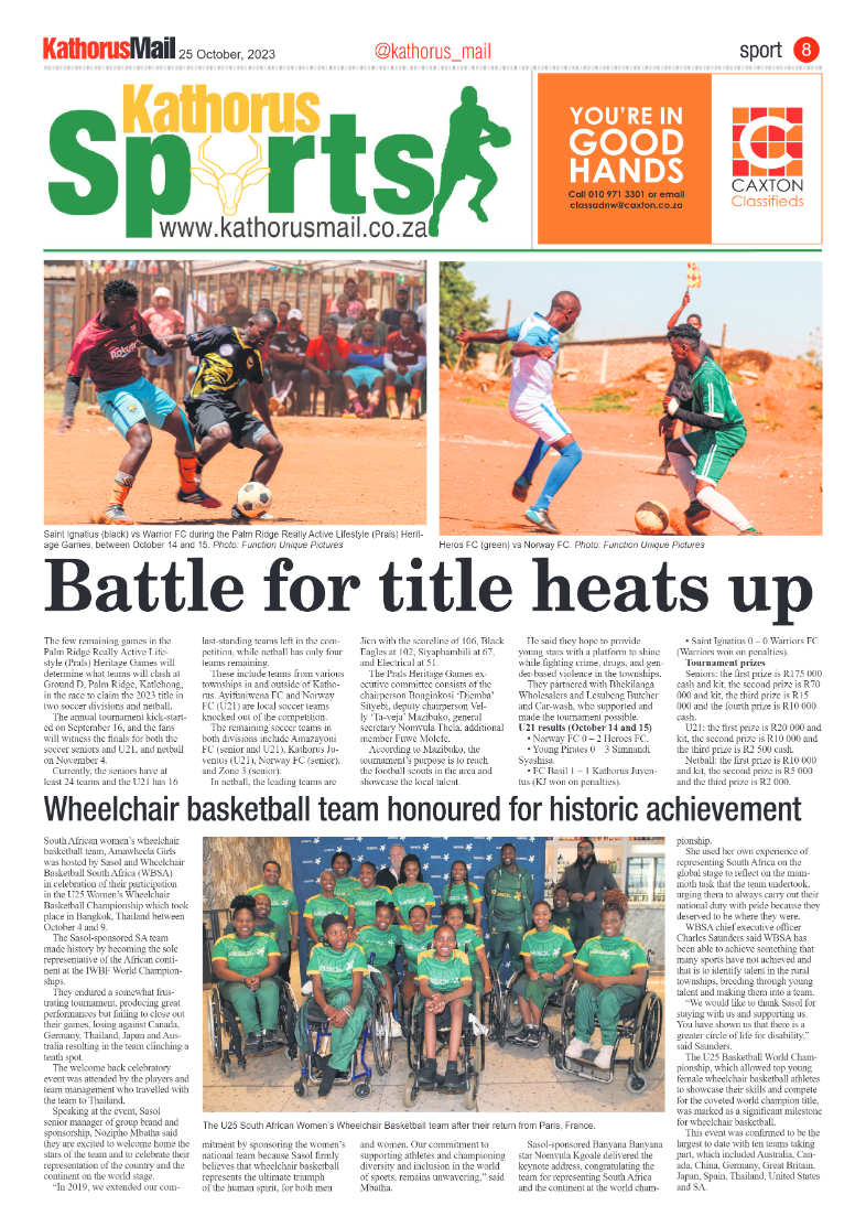 Kathorus Mail 25 October 2023 page 8