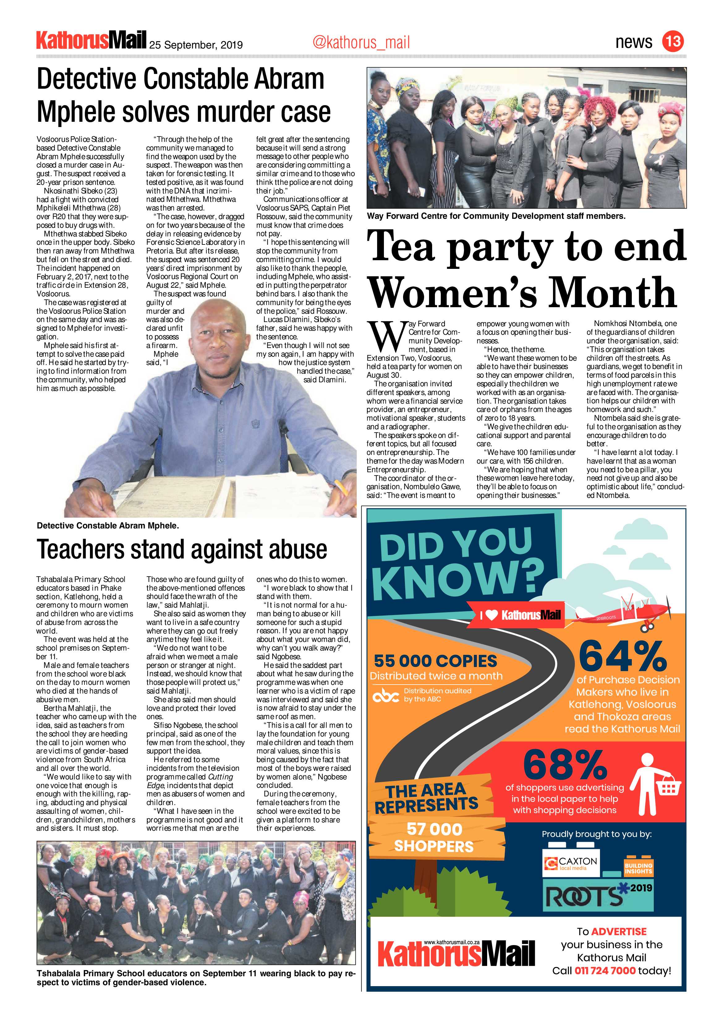 Kathorus Mail 25 September 2019 page 13