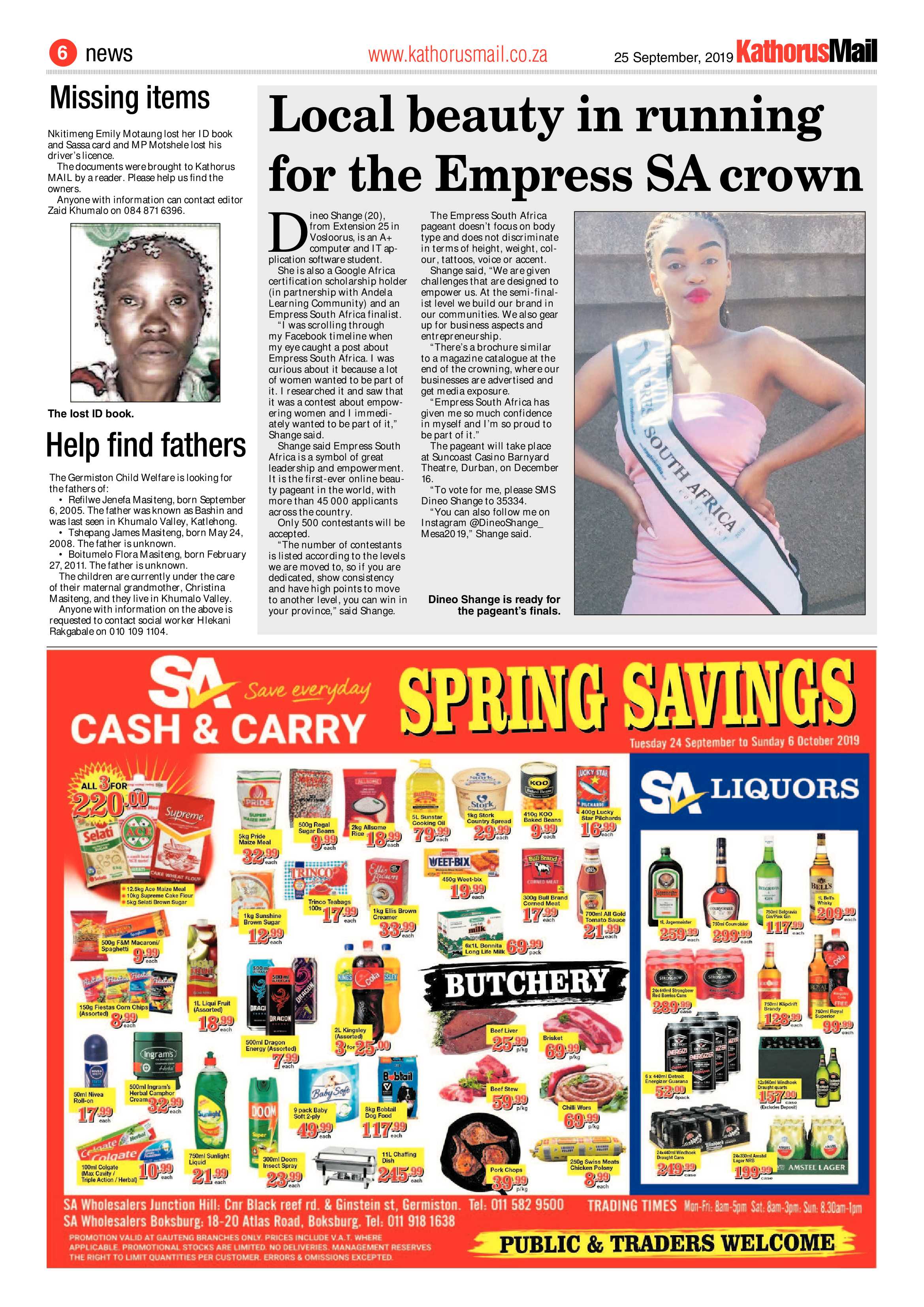 Kathorus Mail 25 September 2019 page 6