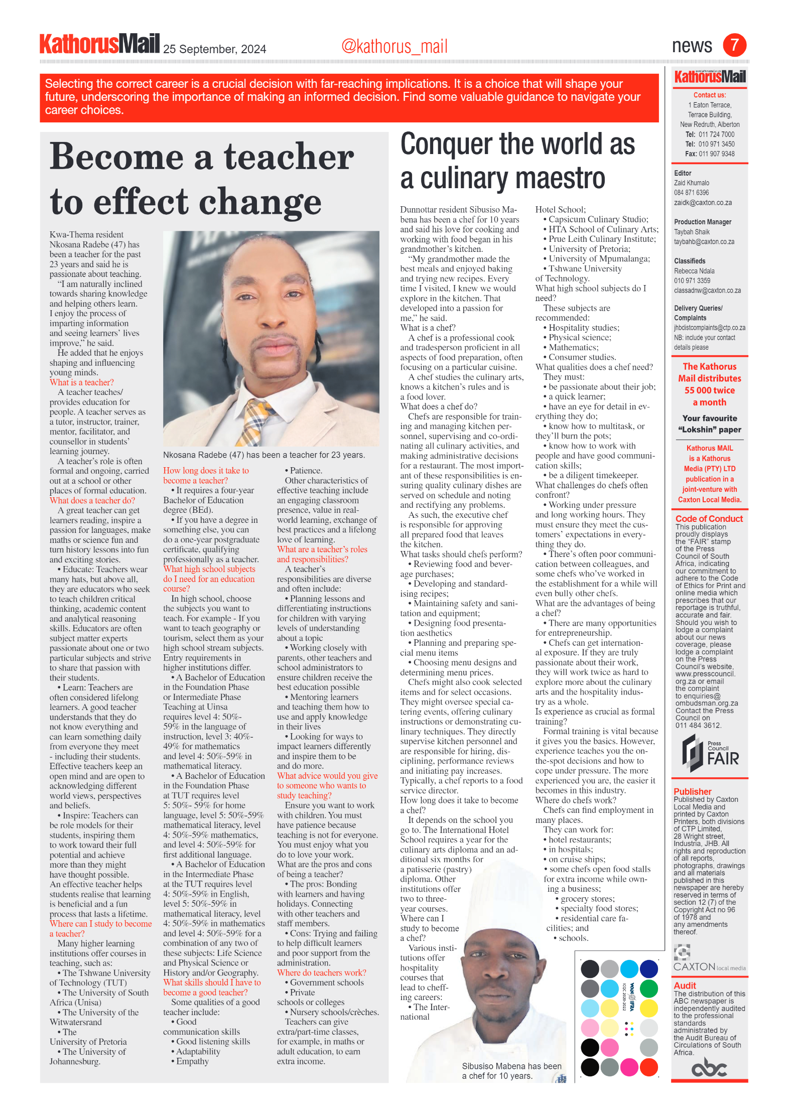 Kathorus Mail 25 September 2024 page 7