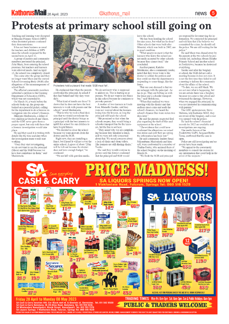 Kathorus Mail 26 April 2023 page 5