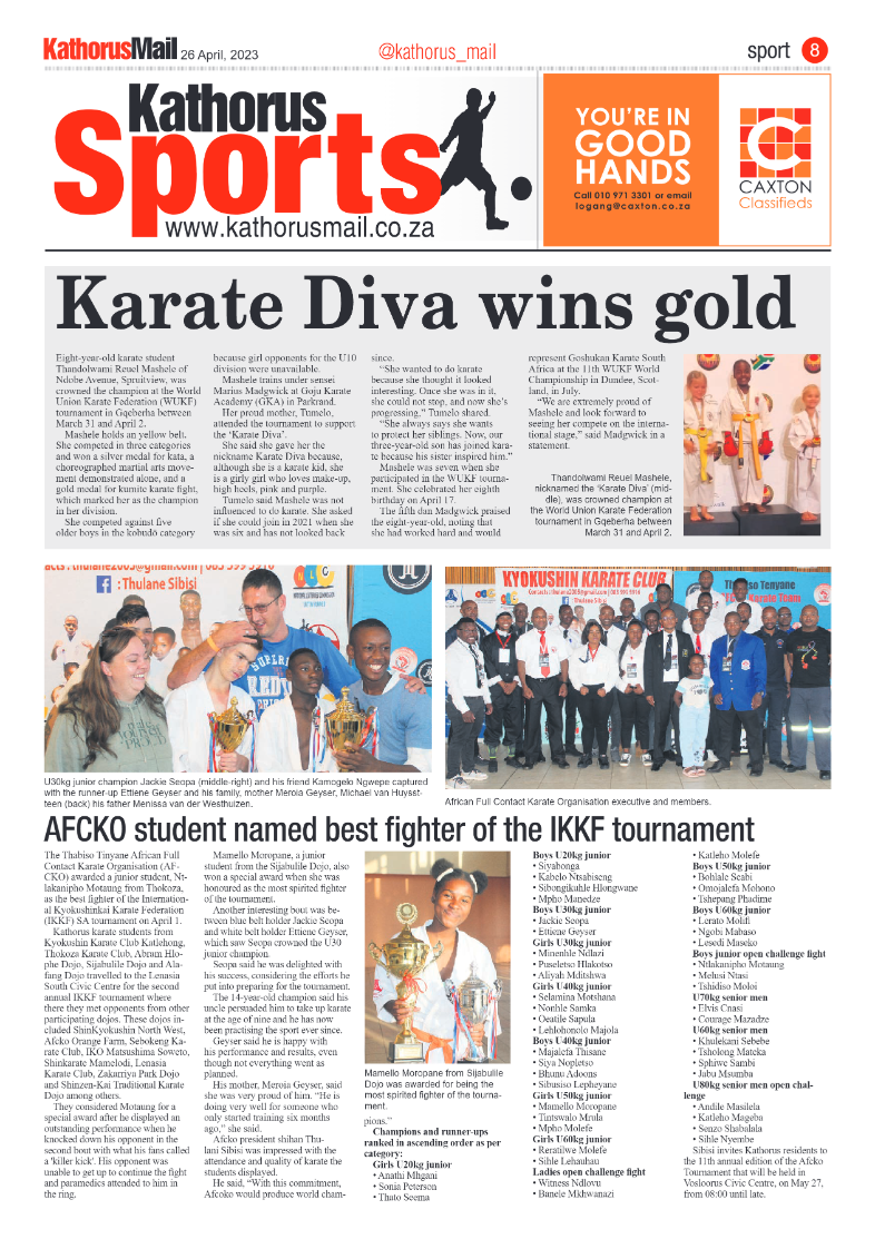 Kathorus Mail 26 April 2023 page 8