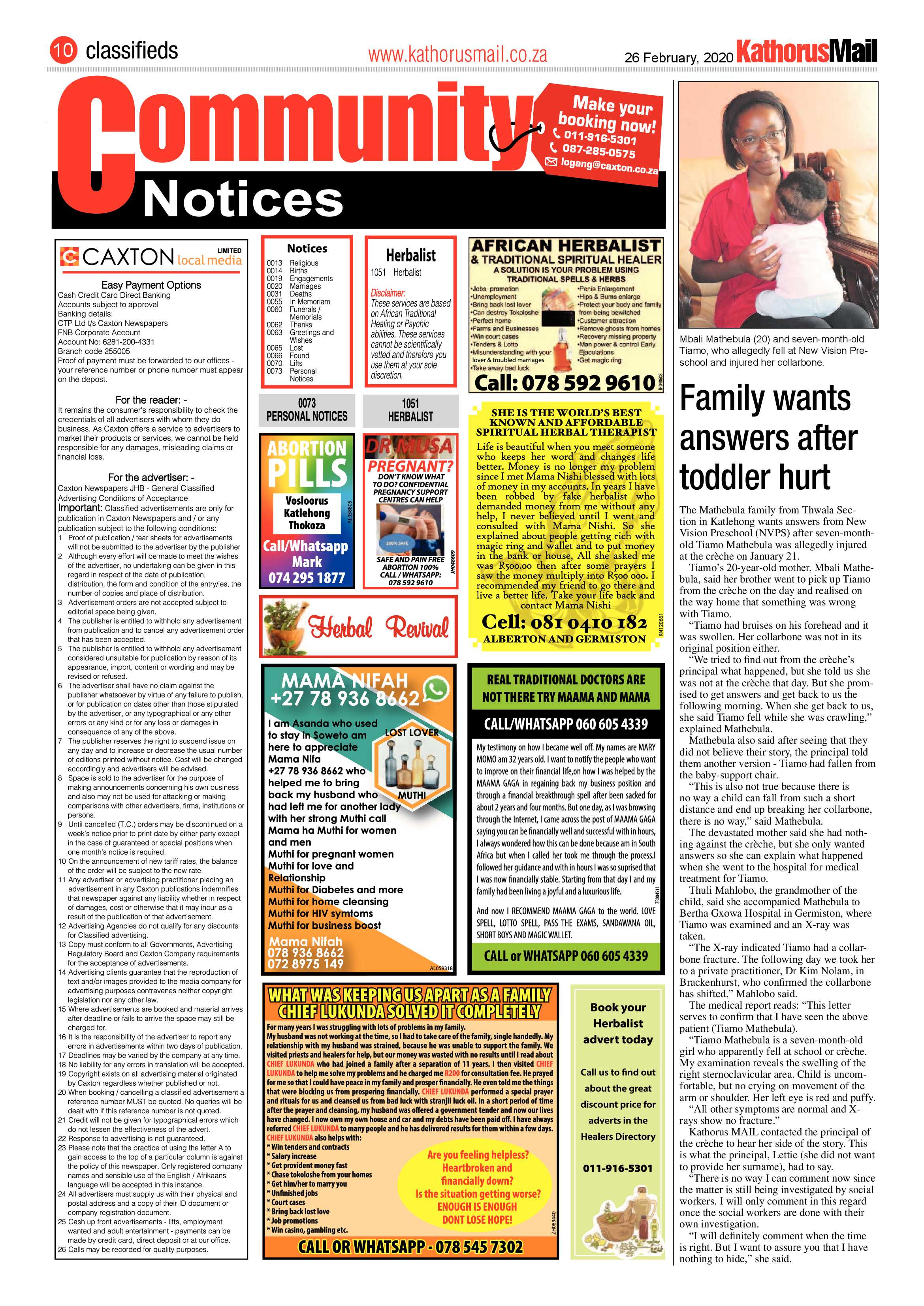 Kathorus Mail 26 February 2020 page 10