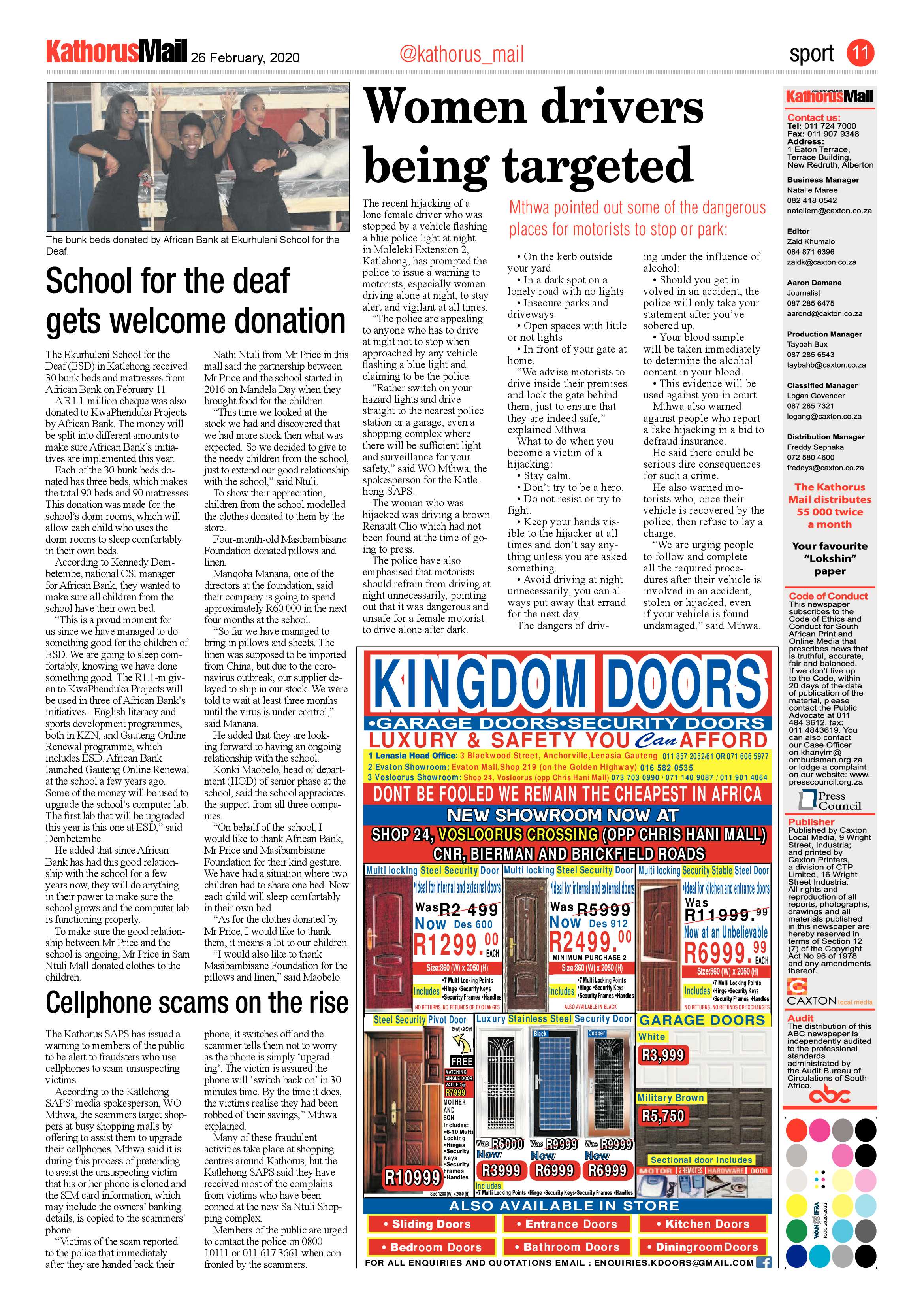 Kathorus Mail 26 February 2020 page 11