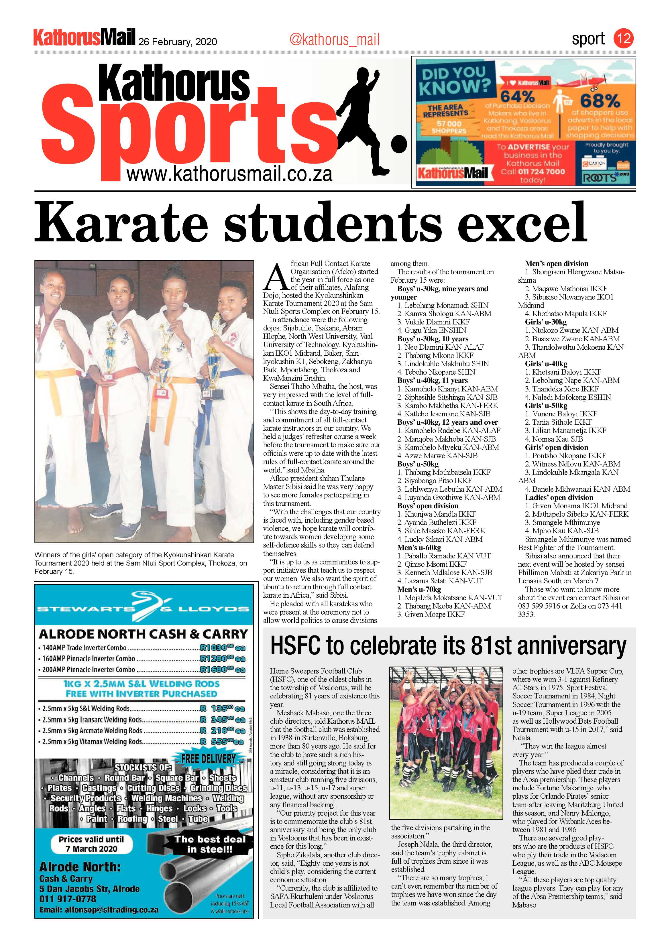 Kathorus Mail 26 February 2020 page 12